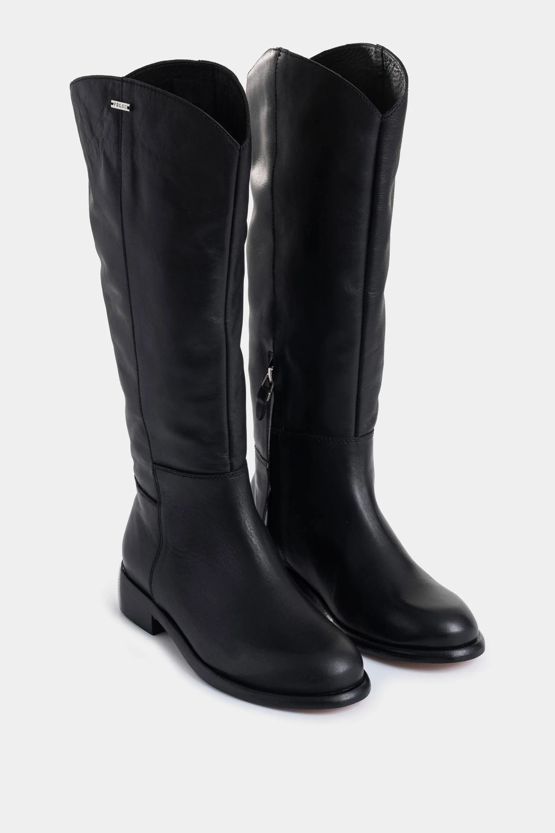 Botas kalahari caña alta de cuero para mujer silueta equina