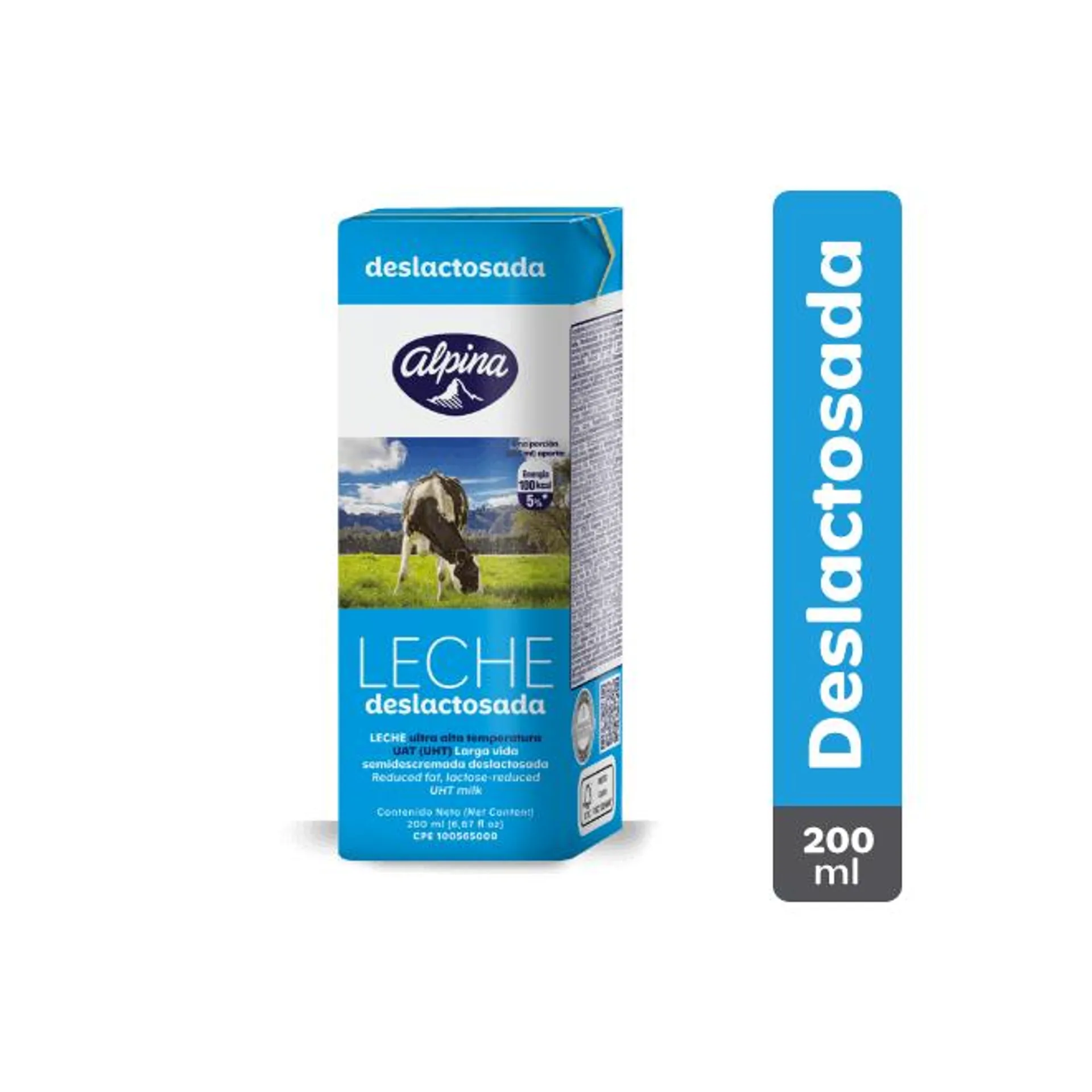 Leche Deslactosada Alpina Caja 200 ml