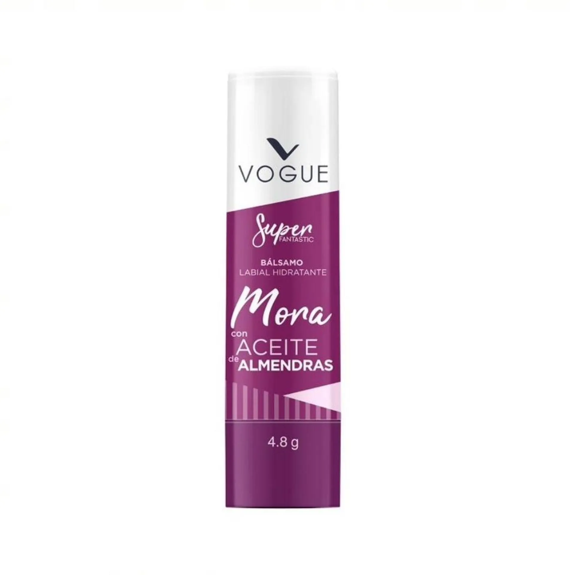 Balsamo Labial Hidratante Vogue Mora Con Aceite Almendras X 4.8G