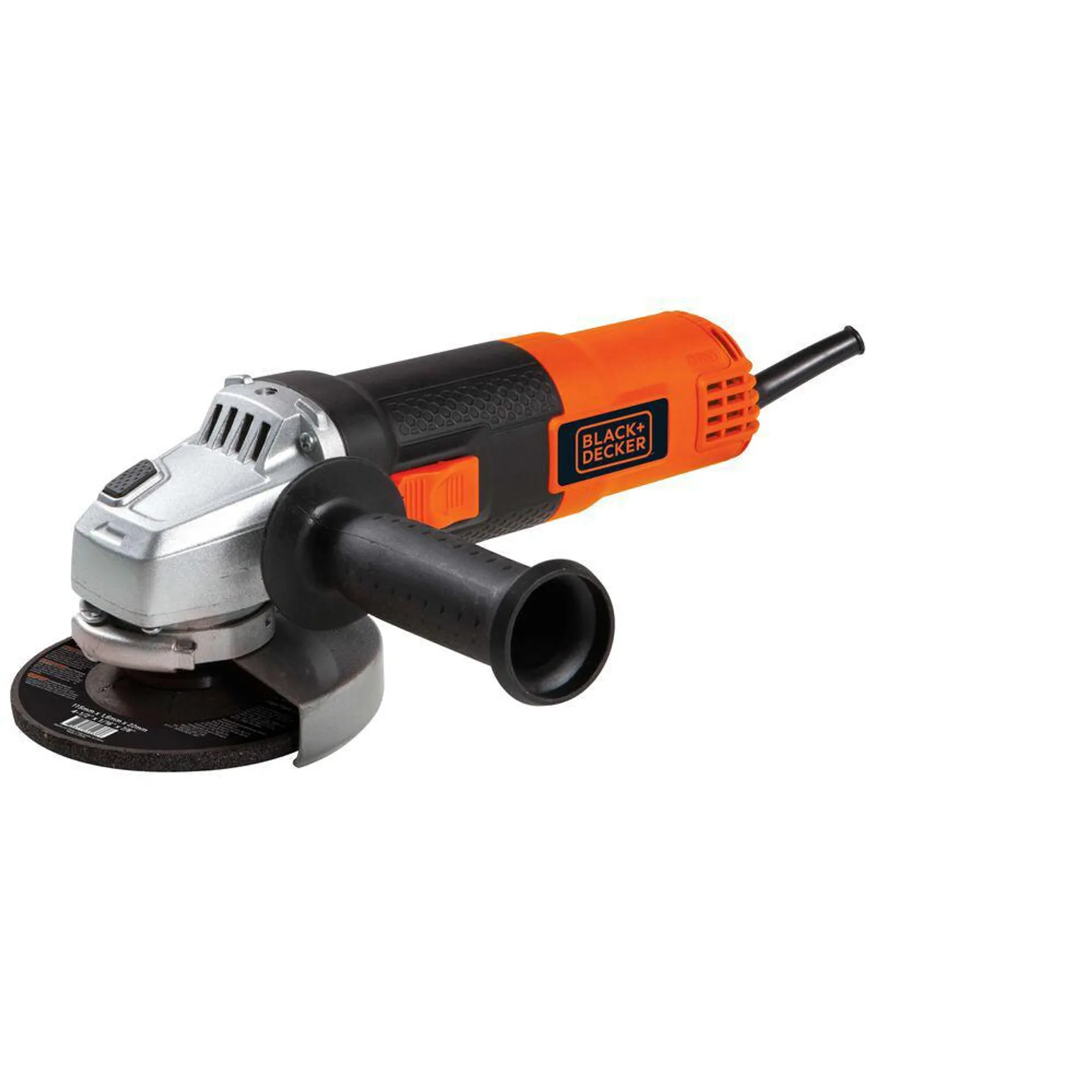 Kit pulidora angular 4-1/2". 820w + caja plástica + 2 accesorios Black & Decker