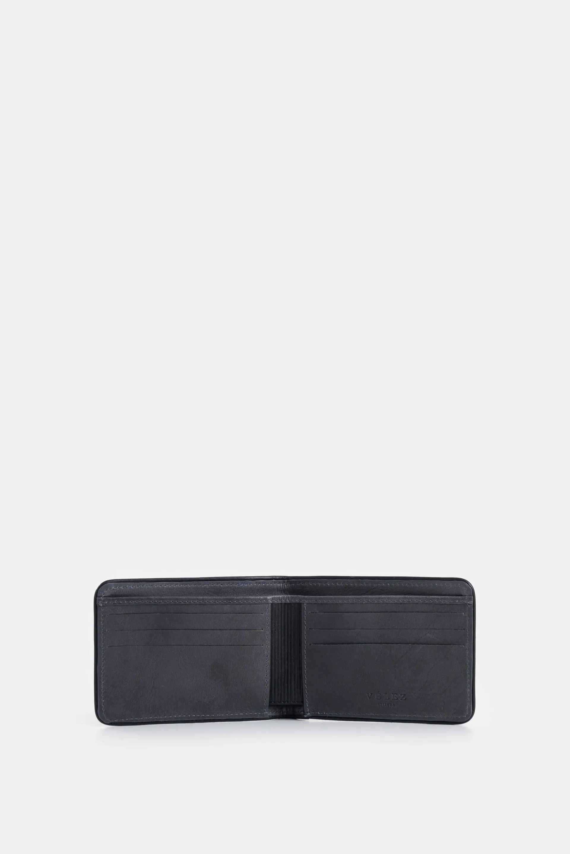 Billetera Pegasus de cuero para hombre detalle contraste