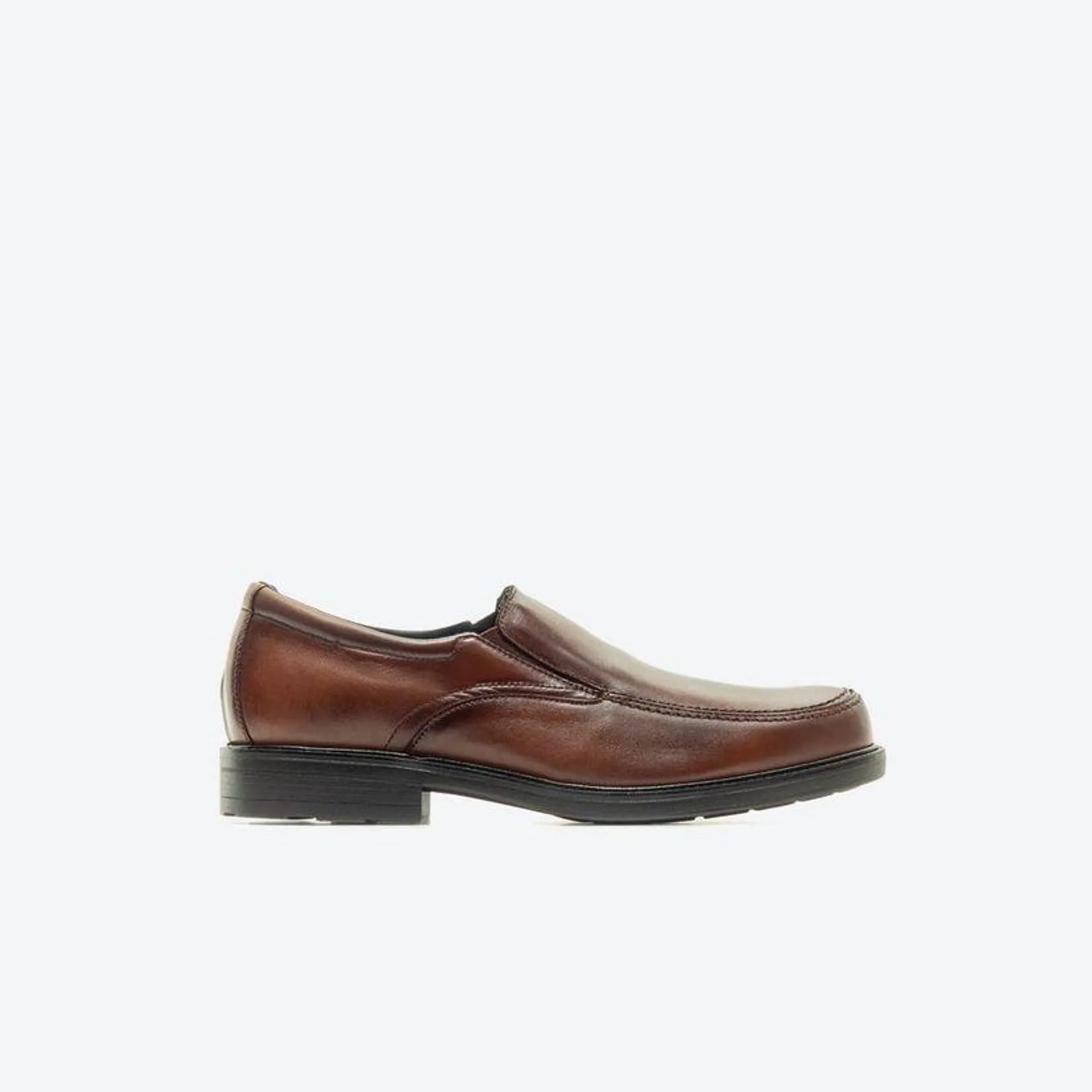 Mocasín Casual Hombre Freeport Zm0w Castaño Oscuro