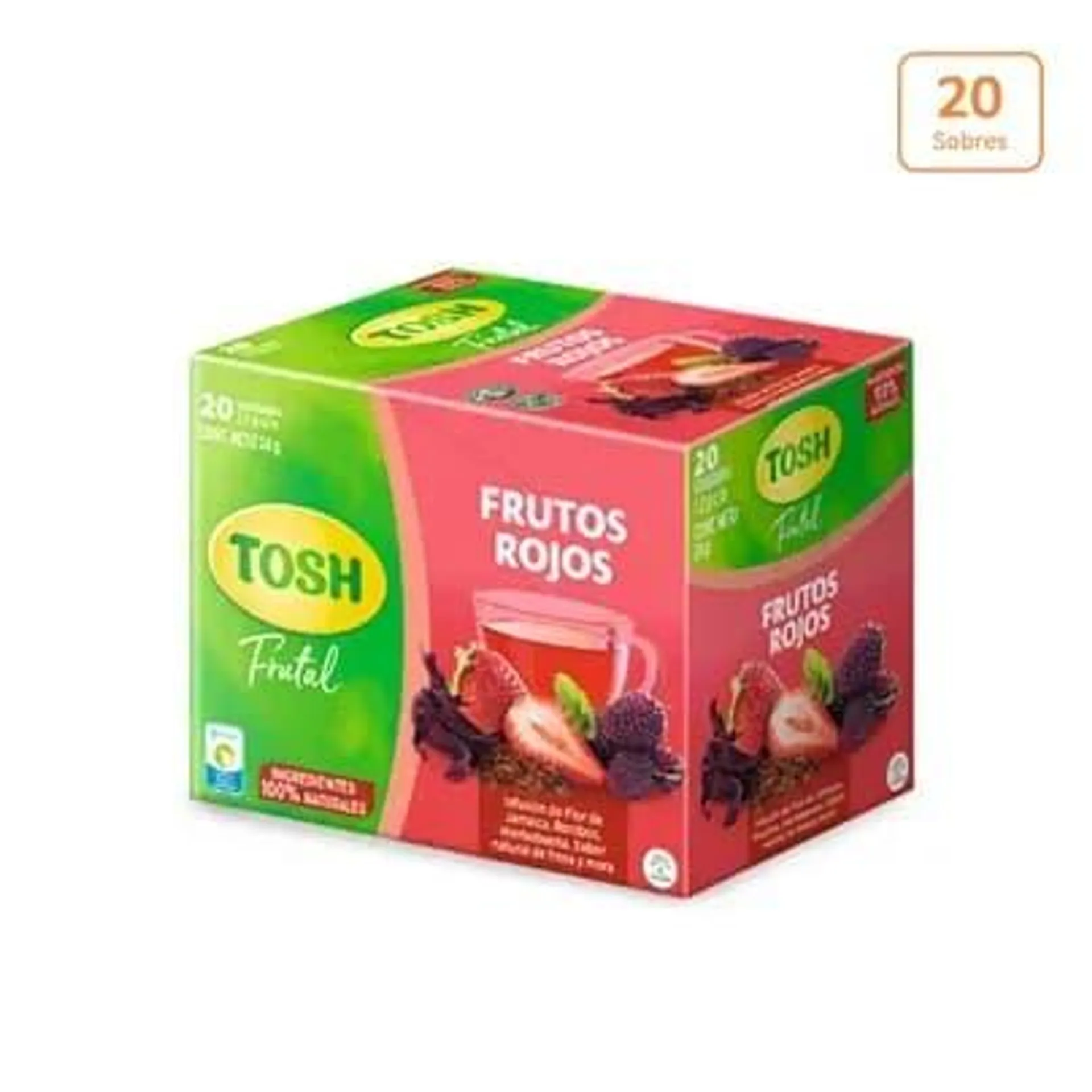 Infusión Tosh Frutos Rojos x 24g x 20 sobres