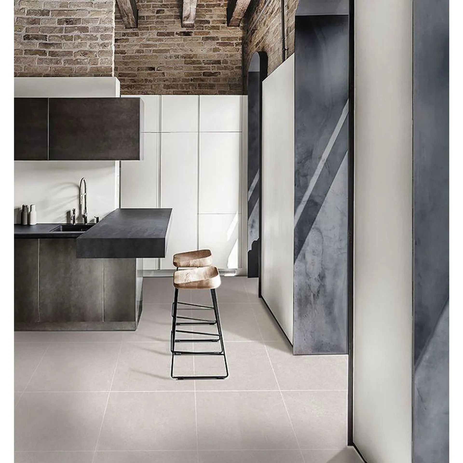 Porcelanato Para Piso Y Pared Estilo Neutro Novu 60x60 Blanco