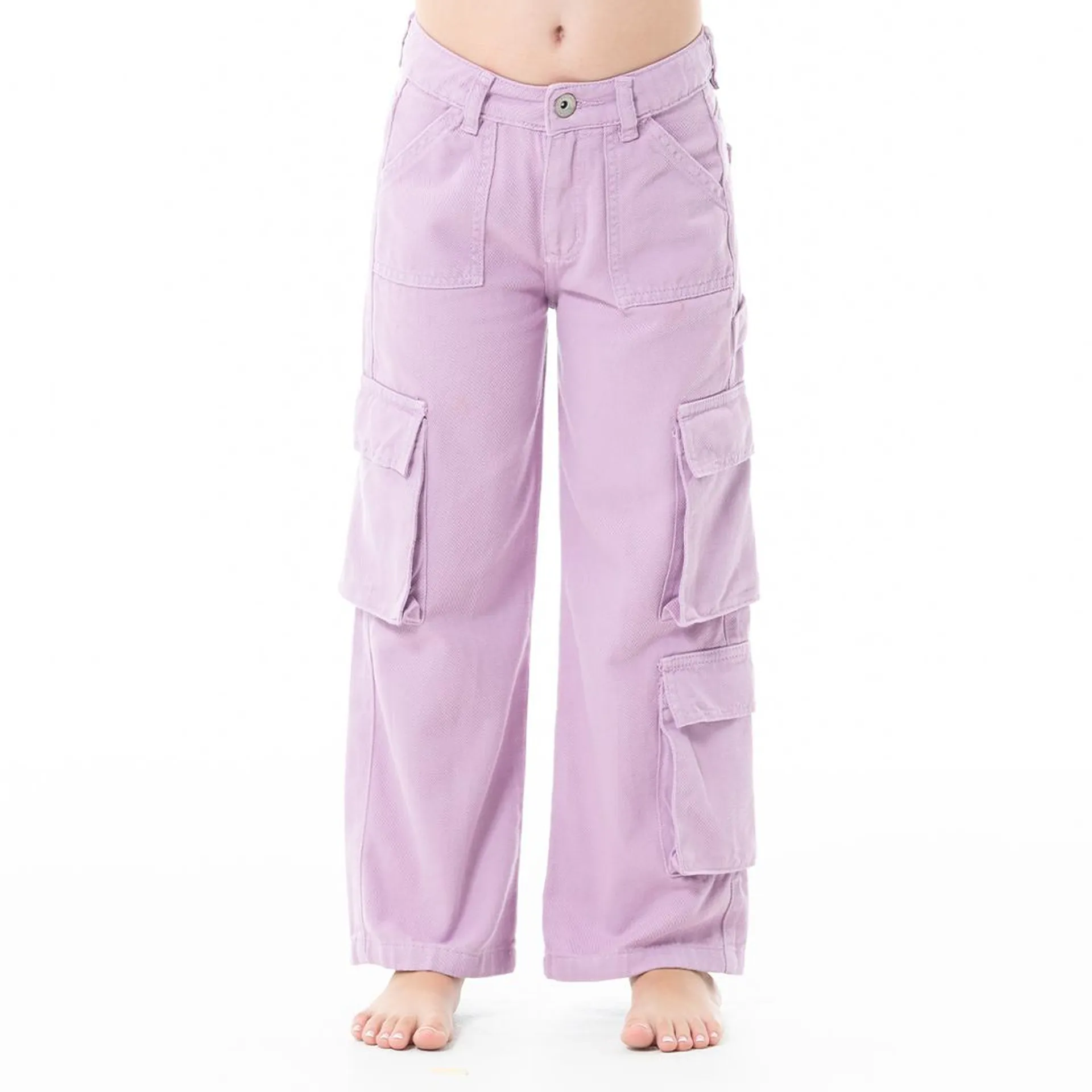 PURPLE CARGO PANTS FOR GIRLS