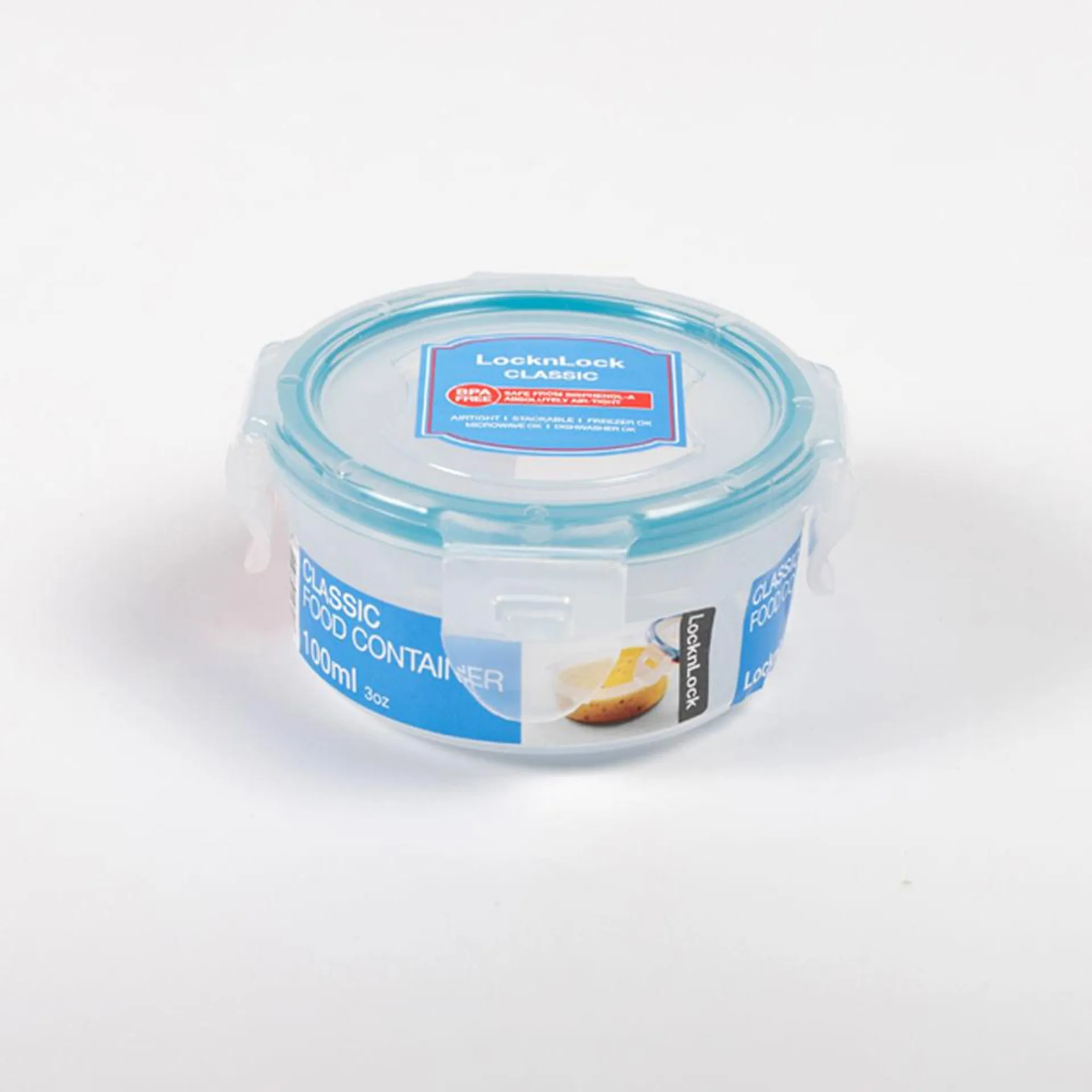 Recipiente Plastico Redondo Classic 100ml transparente