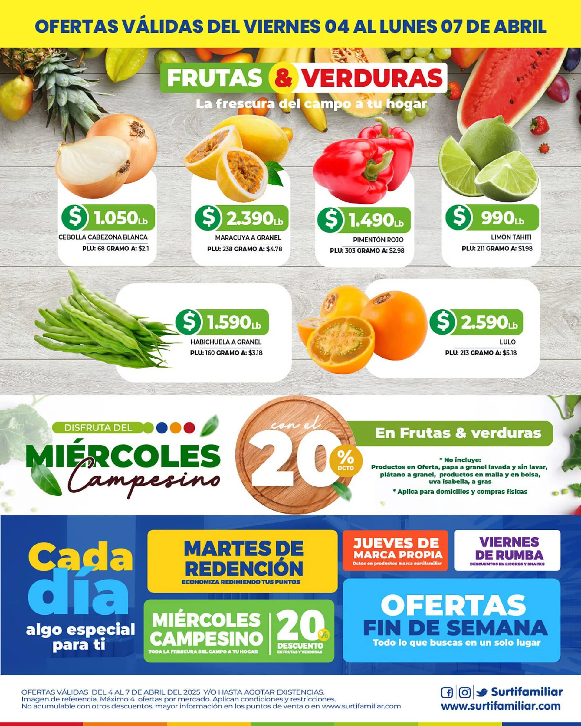 Catalogo de Catálogo Surtifamiliar 3 de abril al 7 de abril 2025 - Pag 2