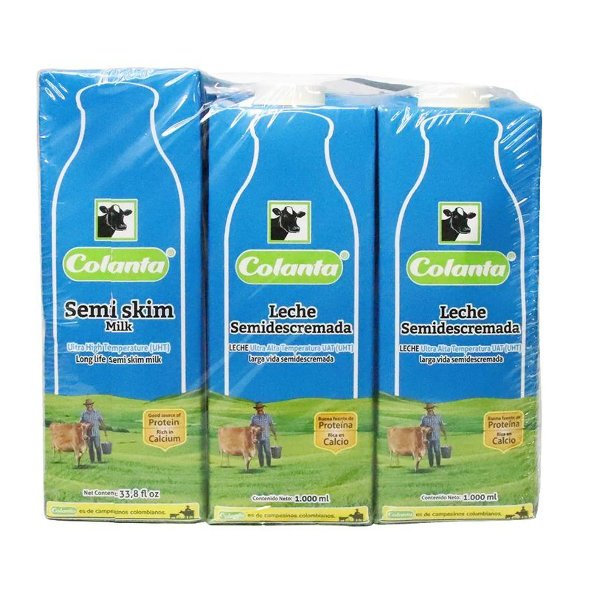 LECHE UHT SEMIDESCR COLANTA X6 x 1000ML