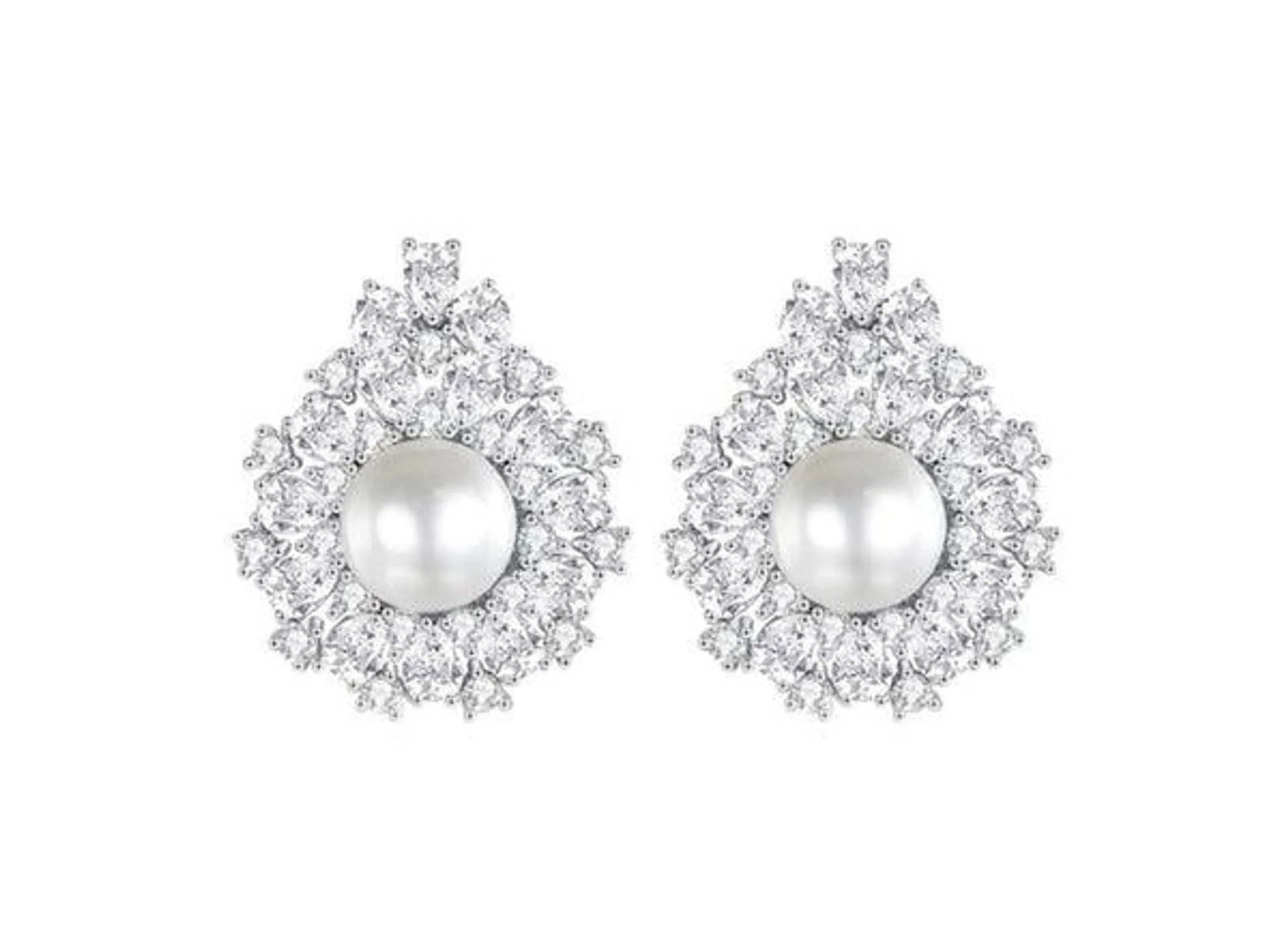 Aretes White Rouns Sea Shell Pearl