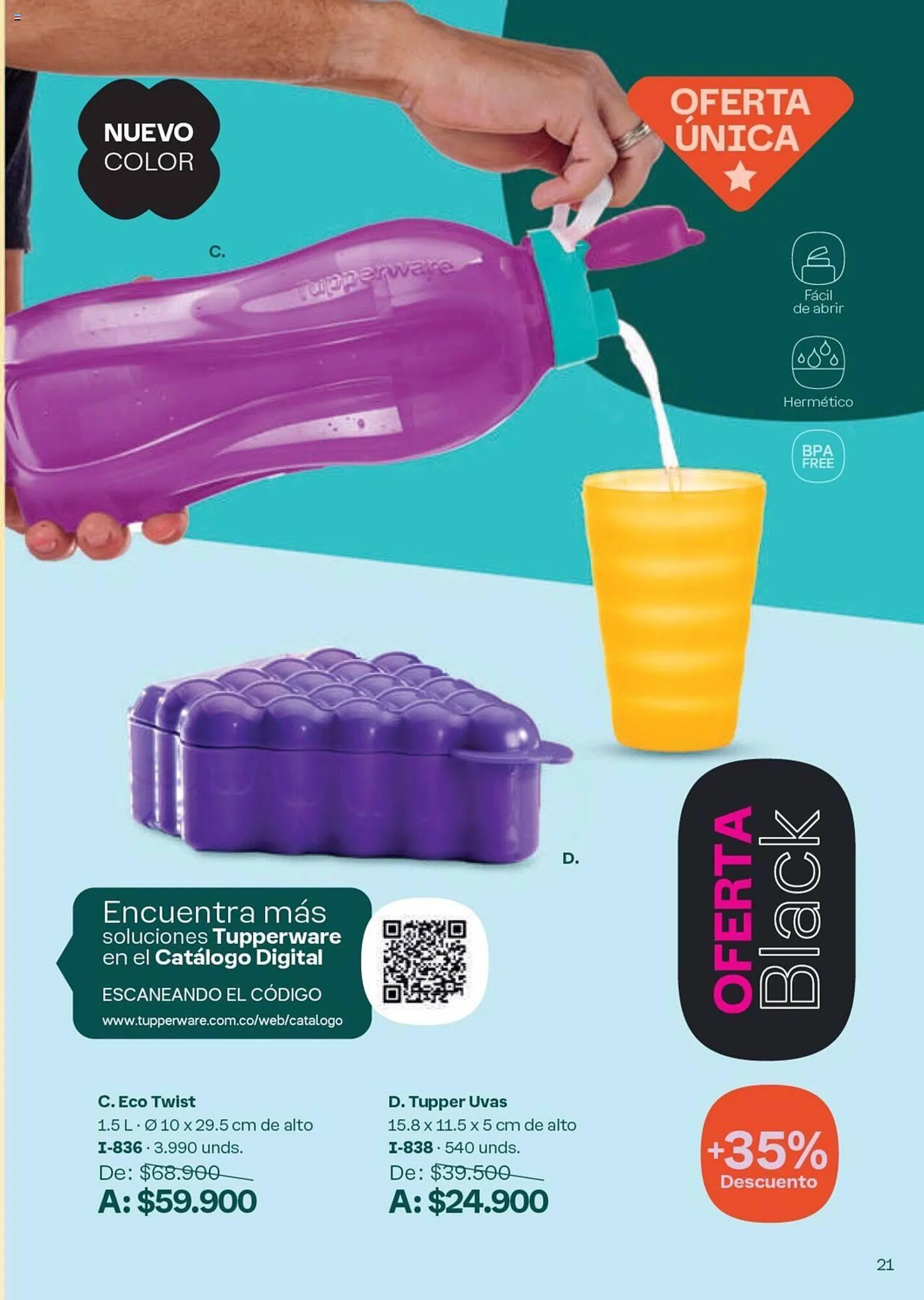 Catalogo de Catálogo Tupperware 4 de octubre al 31 de octubre 2024 - Pag 21