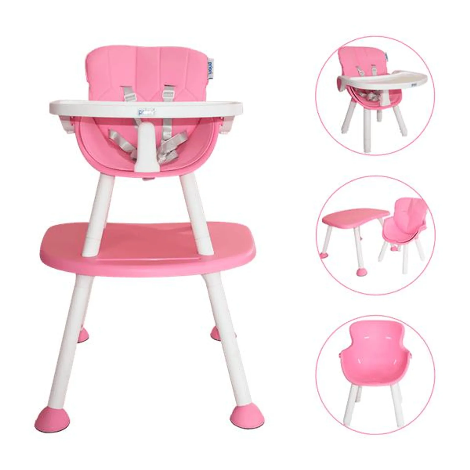 Silla Comedor para Bebé Tango Escritorio Rosa - Priori