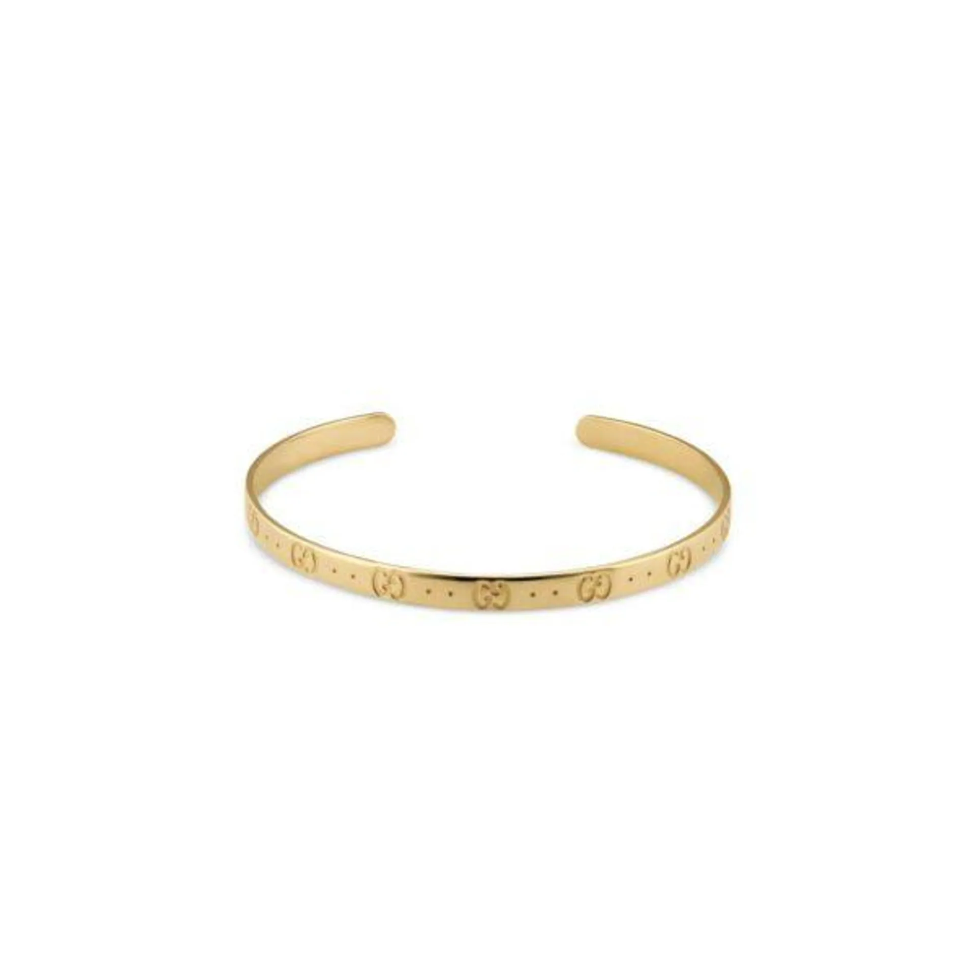 Pulsera aro abierto Gucci Icon oro amarillo 18K