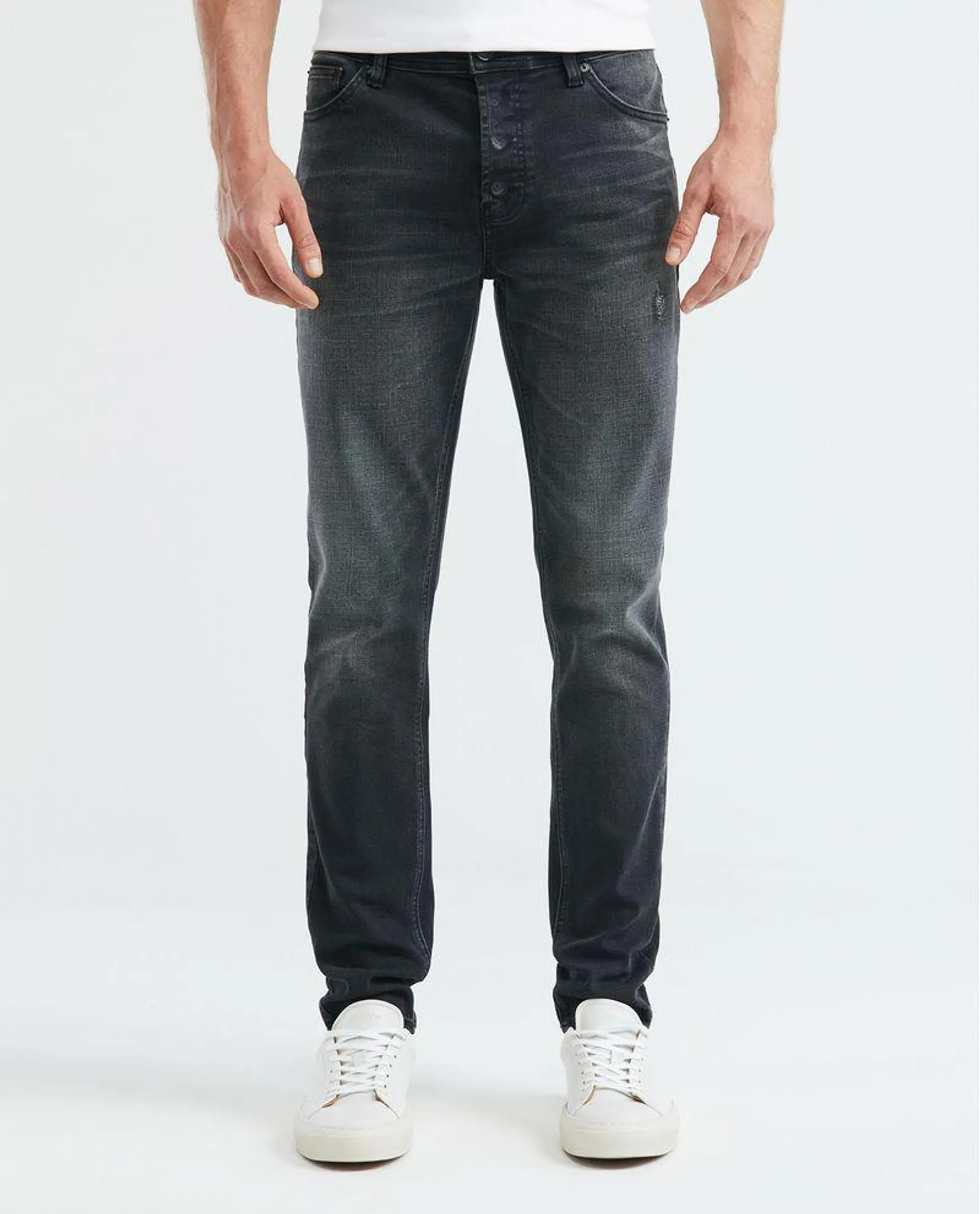 Jean de Hombre Super Slim Fit, Rider, Bota Super Slim - Gris Oscuro