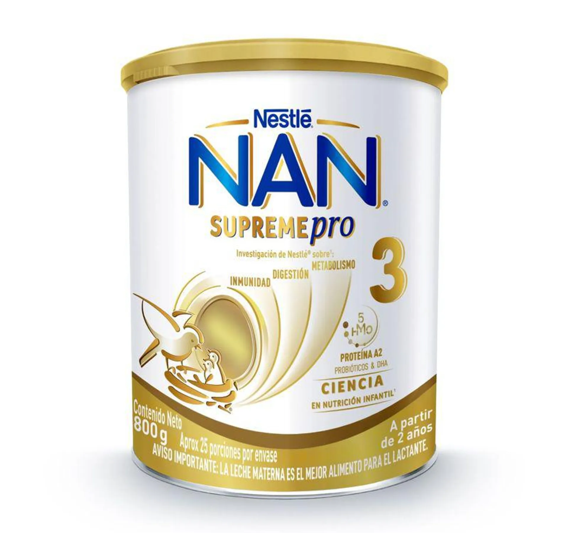 Alimento Lacteo Nan Supreme 3 Lata X 800 Gr