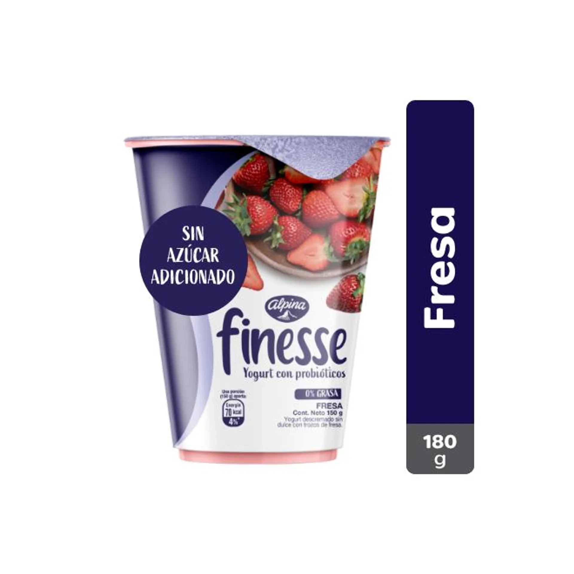 Yogurt Finesse Fresa Vaso 180 g