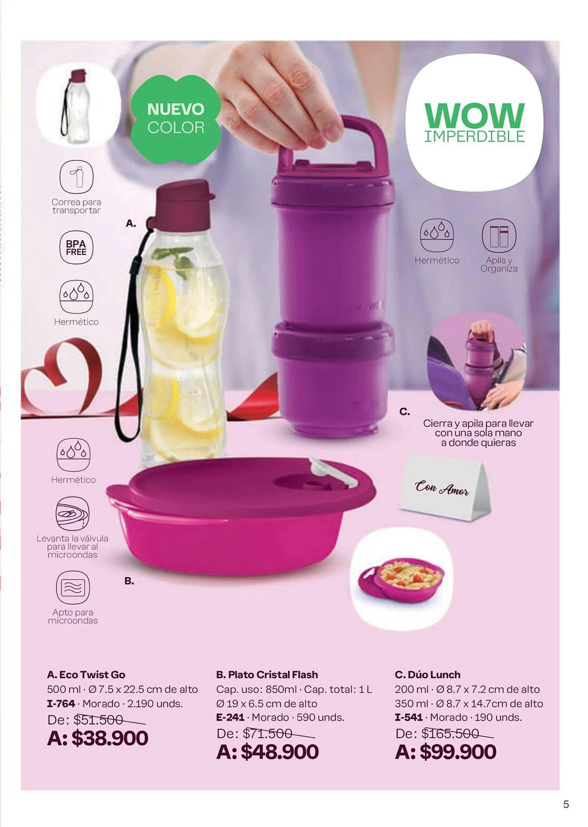 Catalogo de Catálogo Tupperware 6 de septiembre al 3 de octubre 2024 - Pag 5