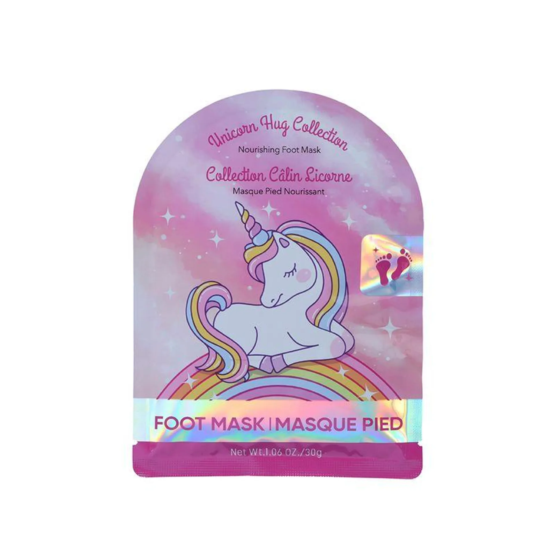 Mascarilla Nutritiva para Pies Unicorn Hug Collection Rosa