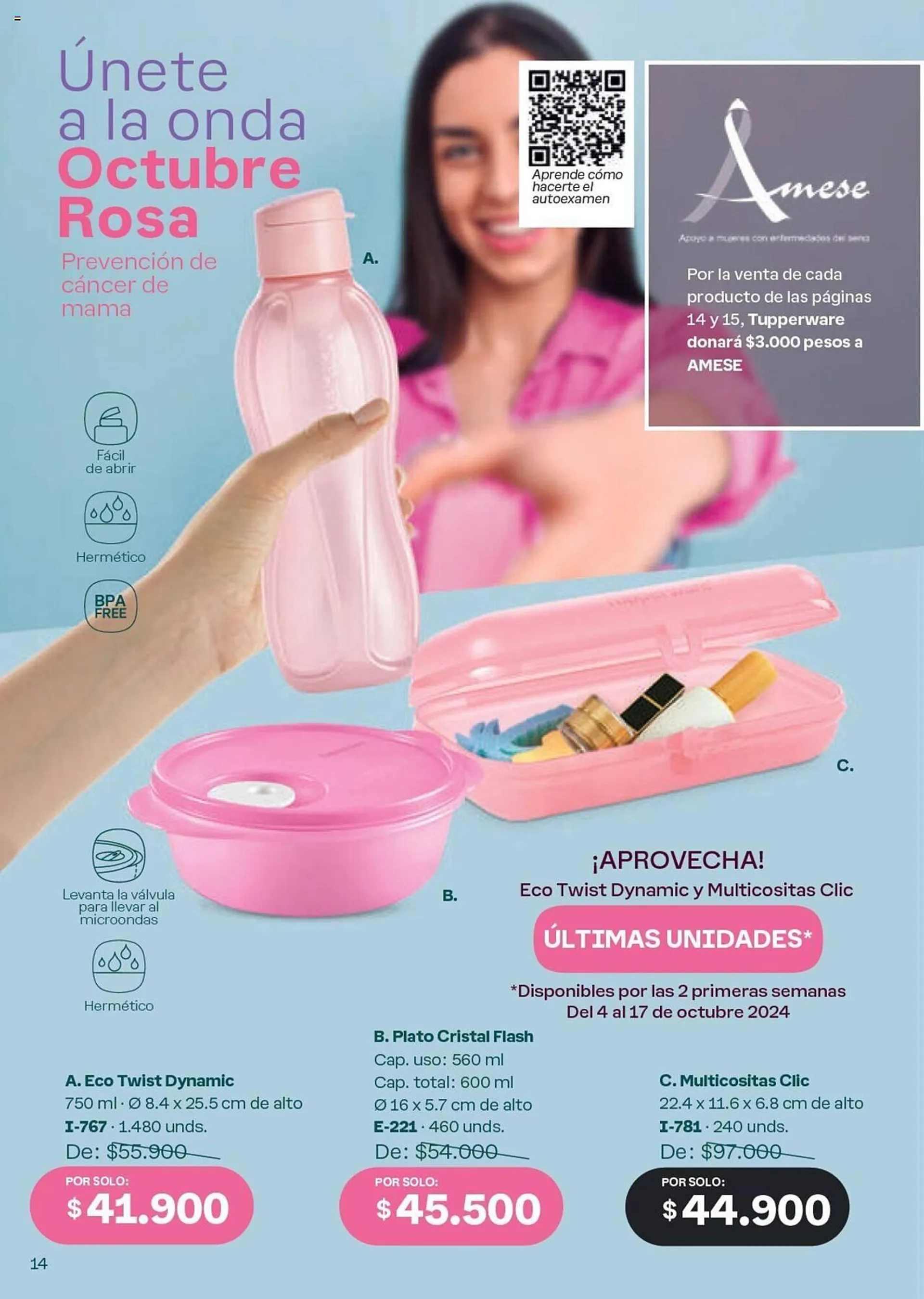 Catalogo de Catálogo Tupperware 4 de octubre al 31 de octubre 2024 - Pag 14