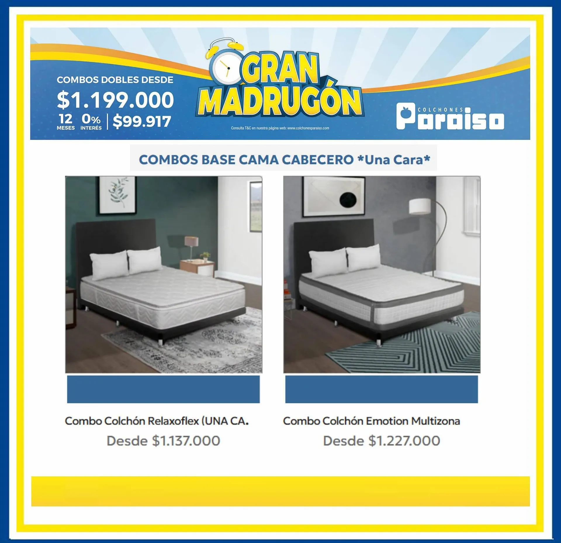 Catalogo de Catálogo Colchones Paraiso 19 de septiembre al 30 de septiembre 2023 - Pag 1