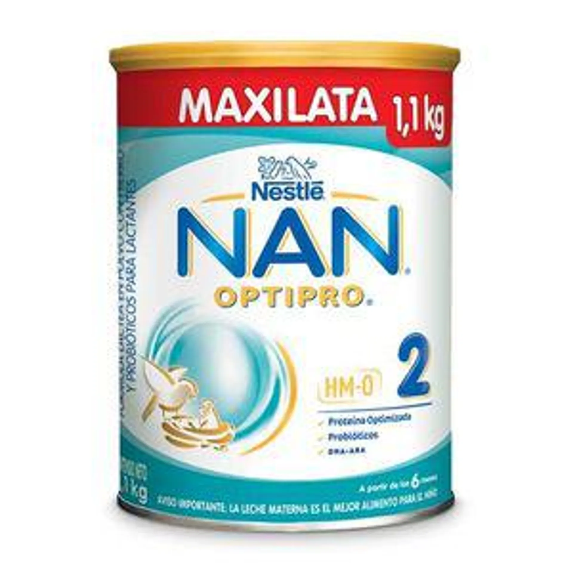 Formula Infantil Nan 2 Lata X 1100 Gr.