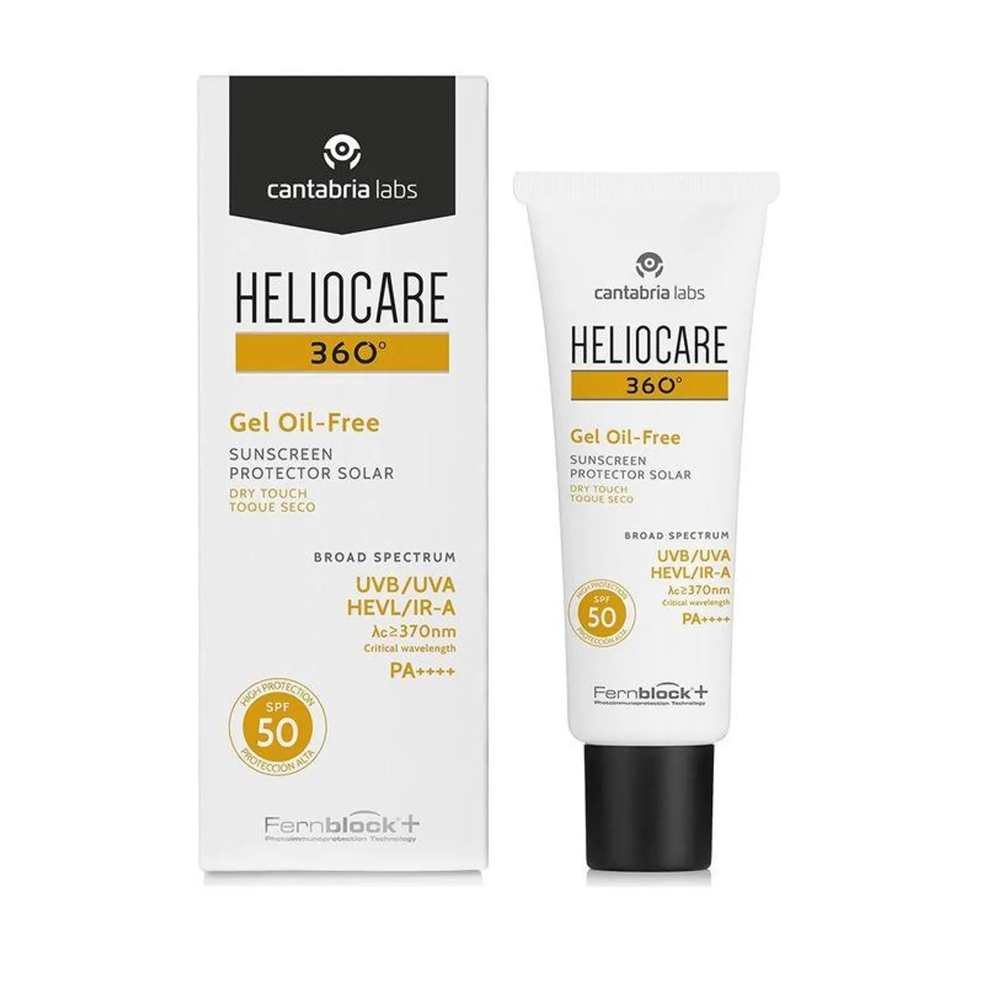 Heliocare 360 Gel Oil Free Toque Seco Spf 50 Tubo X 50 Ml