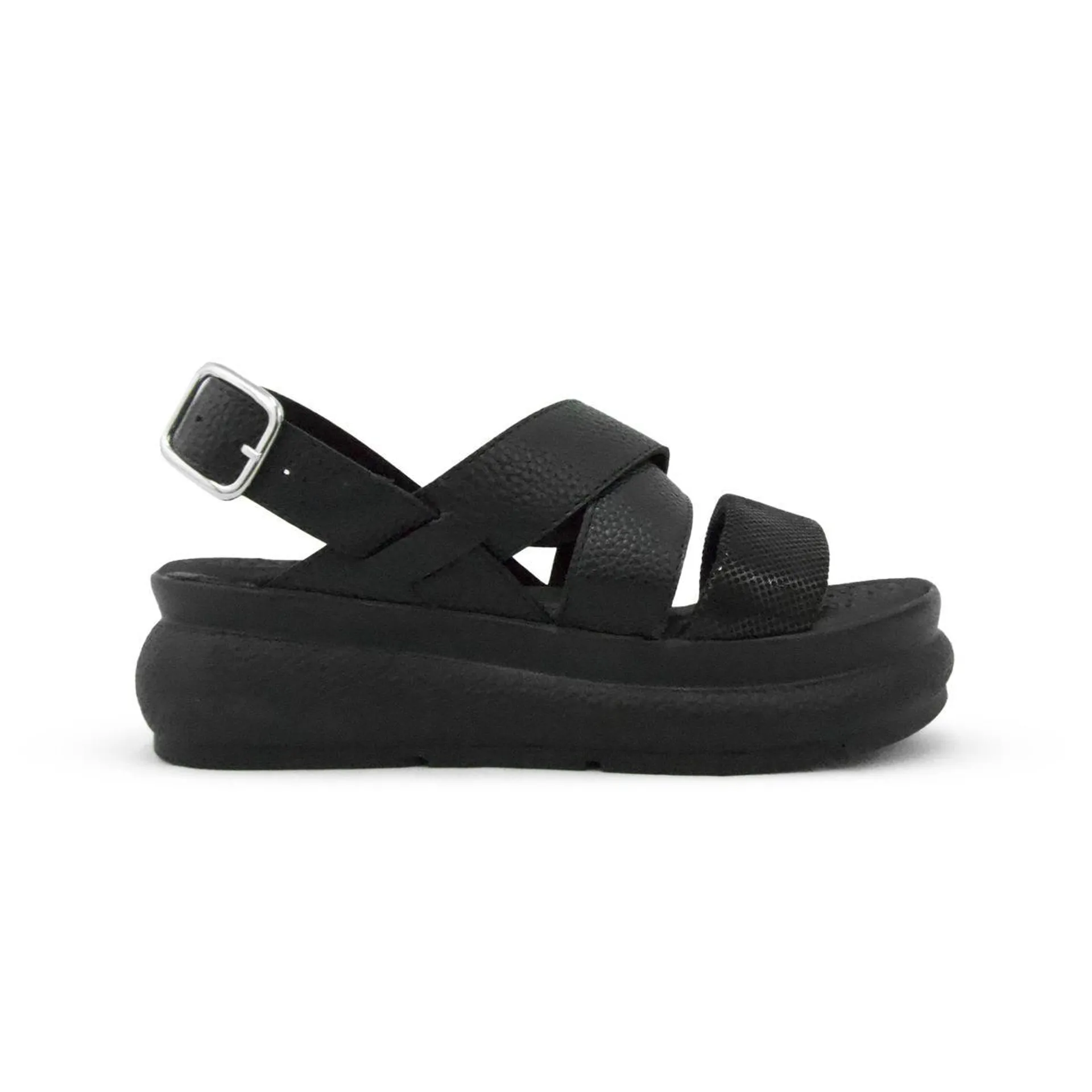 SANDALIAS NEGRO VIVELA MUJER