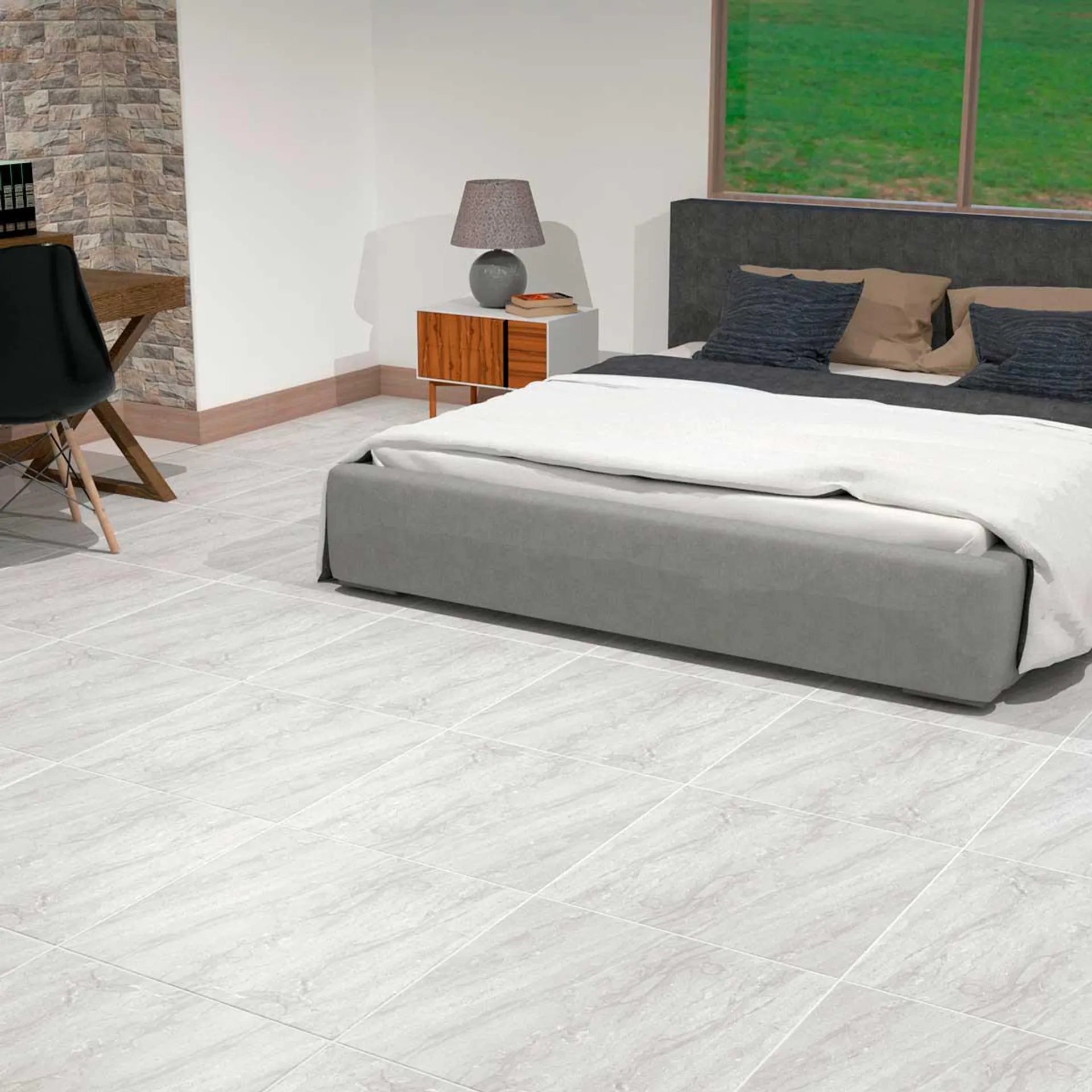 Piso Ceramico Maltes Gris 50X50 Para Interiores