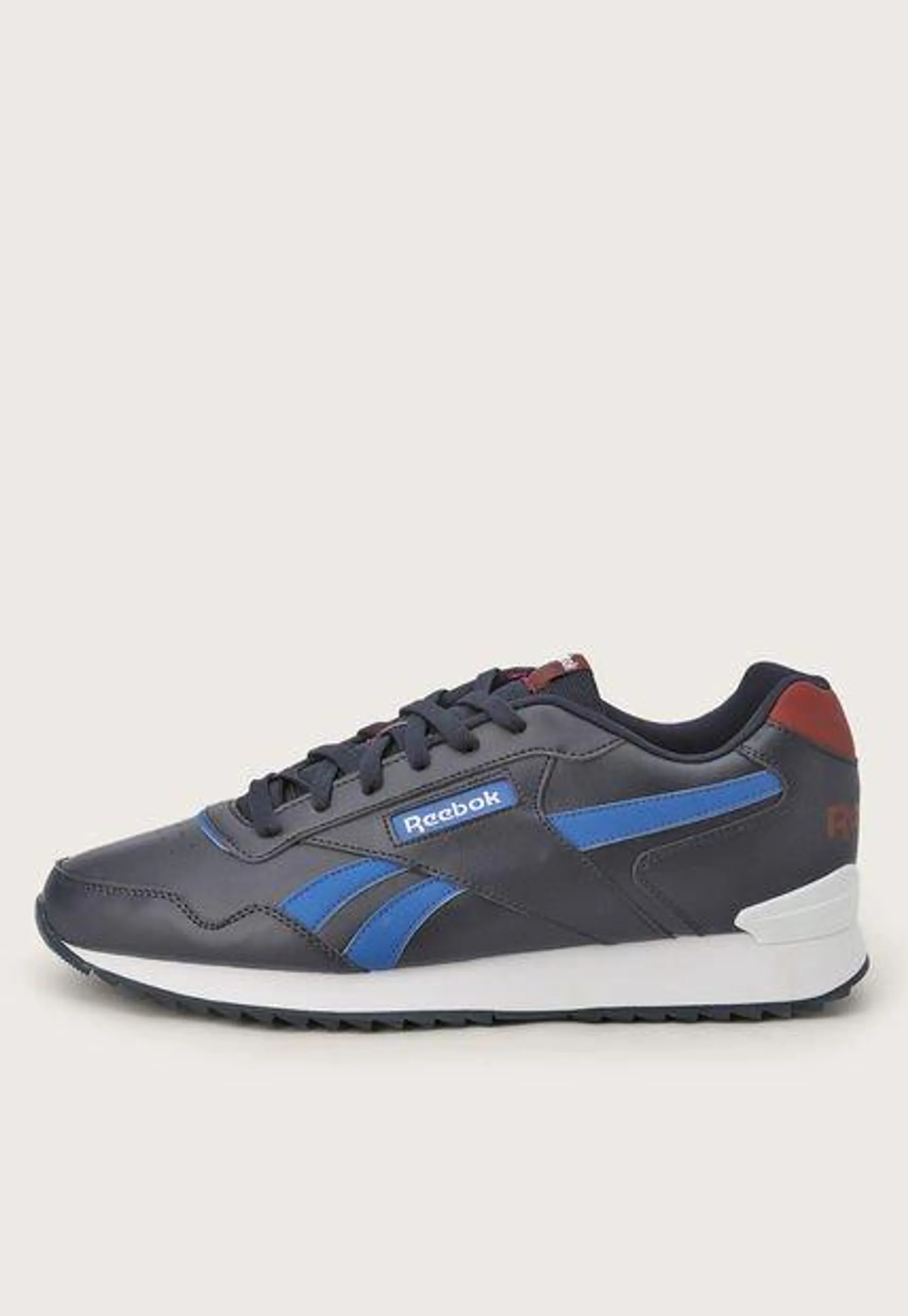 Tenis Lifestyle Azul Navy-Blanco-Borgoña Reebok Glide Ripple Clip