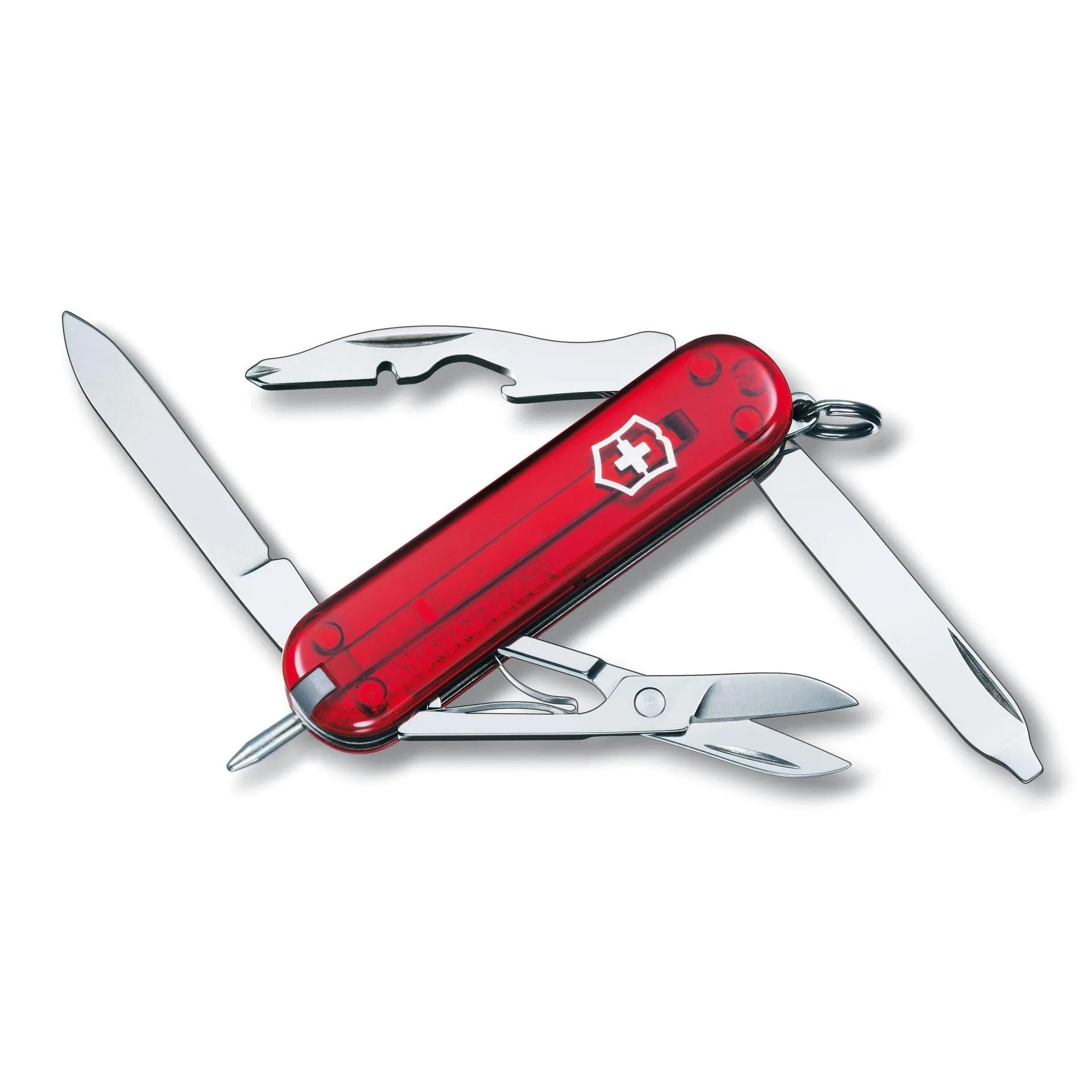 NAVAJA VICTORINOX MANAGER, ROJO TRANSLUCIDO 0.6365.T