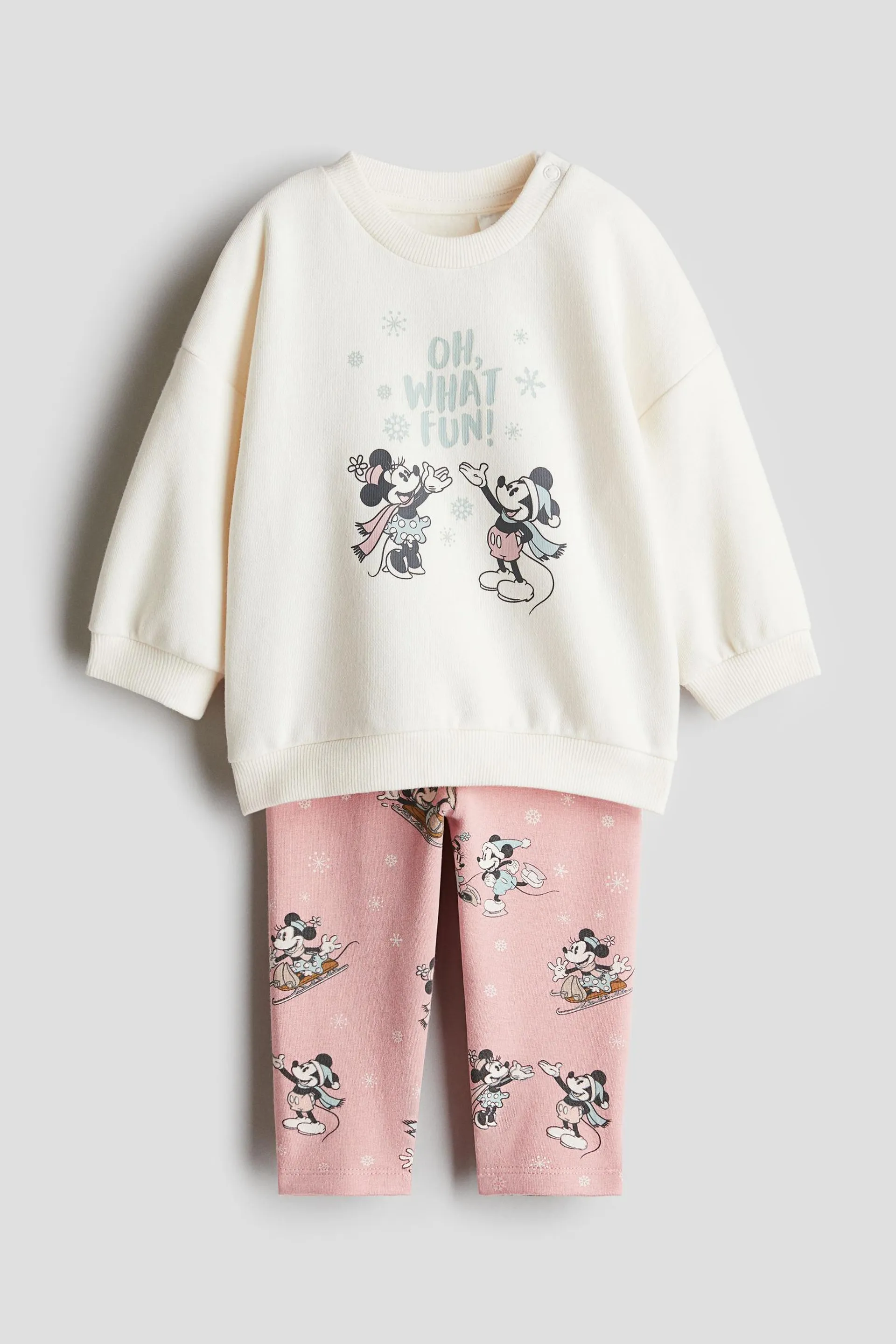 Conjunto estampado de 2 piezas en franela - H&M Colombia | Moda online, ropa de Mujer, Hombre, Bebé y  Niños | H&M CO