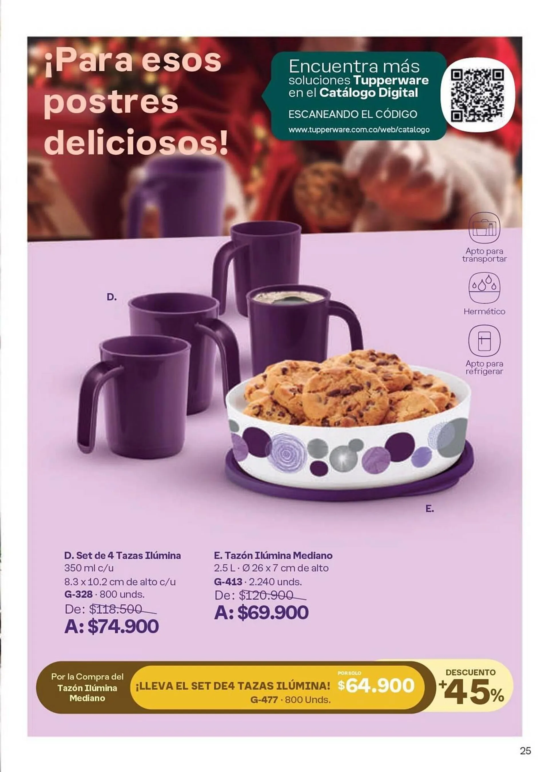 Catalogo de Catálogo Tupperware 19 de noviembre al 31 de diciembre 2024 - Pag 25