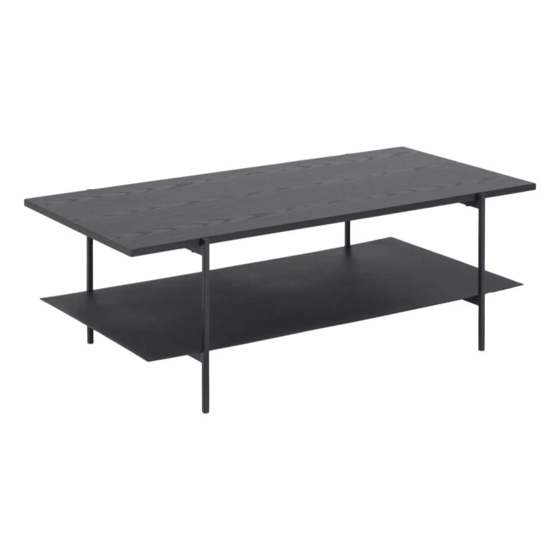 Mesa De Centro Angus Laminado Negro/Metal Negro