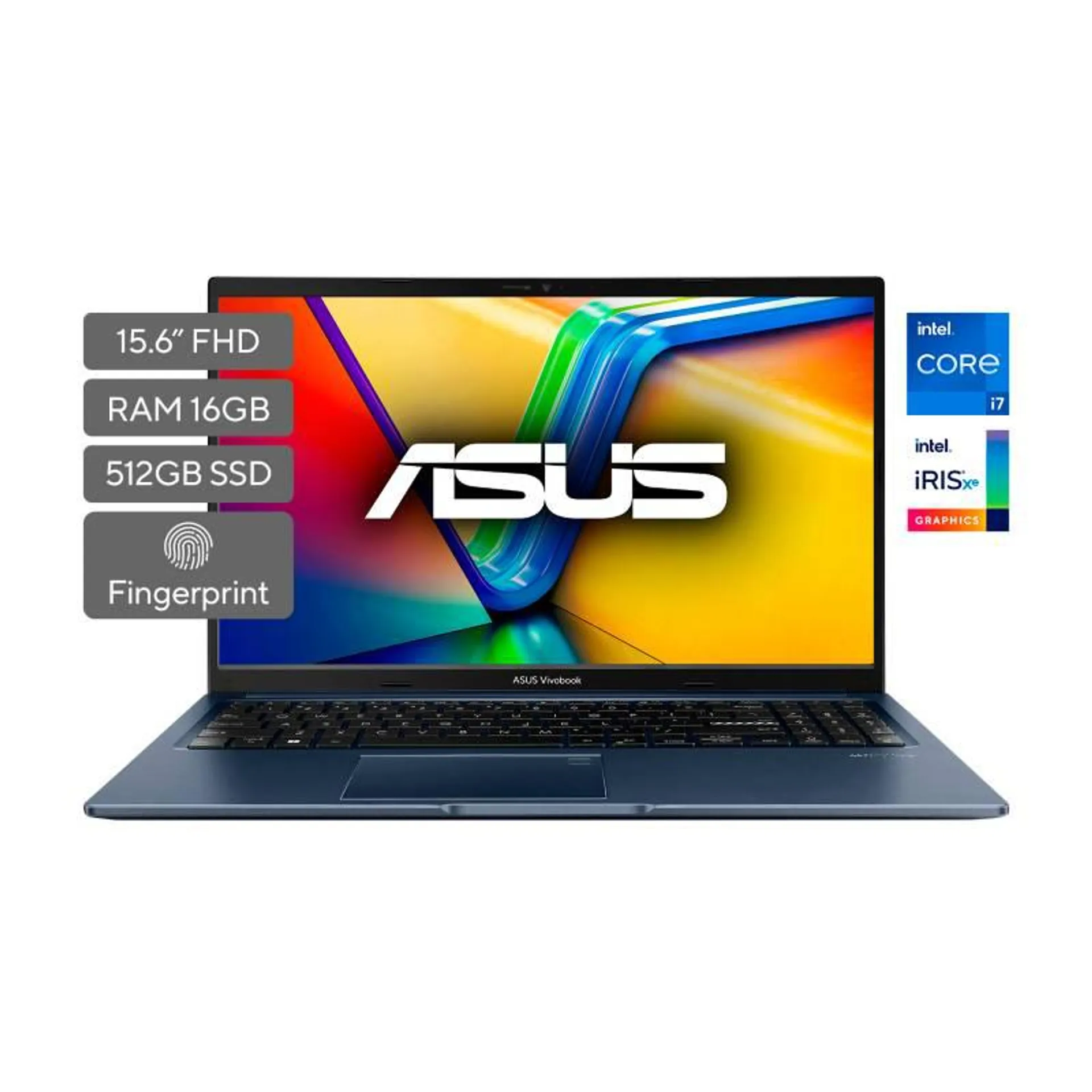 Portátil Asus Intel Core i7 16GB 512GB Intel Iris X¿ Graphics Windows 10 Home 15.6 pulgadas Vivobook 15 X1502ZA