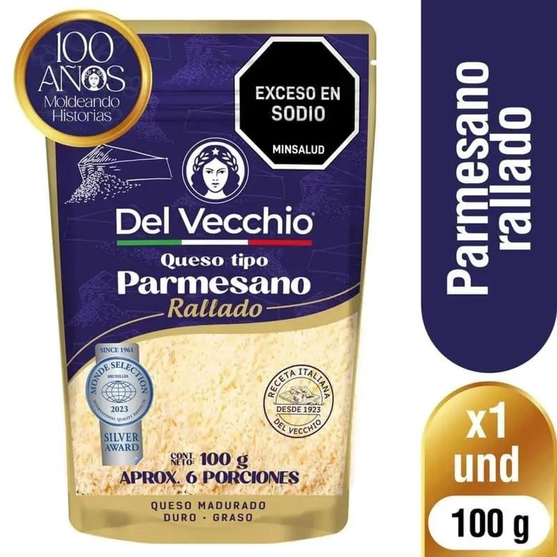 Queso Del Vechio Poarmesano Rallado 100 g