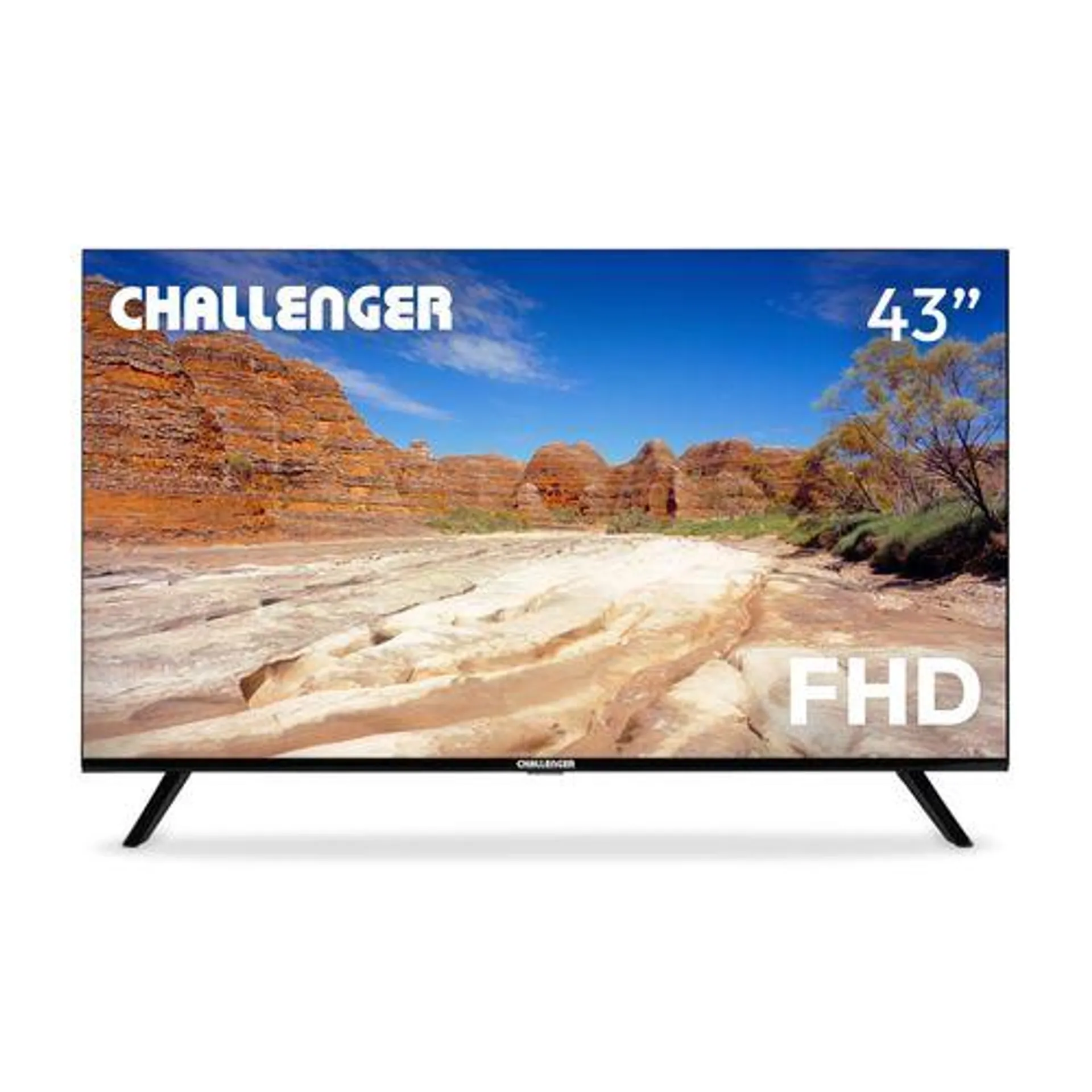 Televisor 43" LED FULL HD Google TV con Wifi, Bluetooth, Chromecast y Control por voz. Incluye soporte de pared. - LED 43TG81 BT GOOGLE TV T2