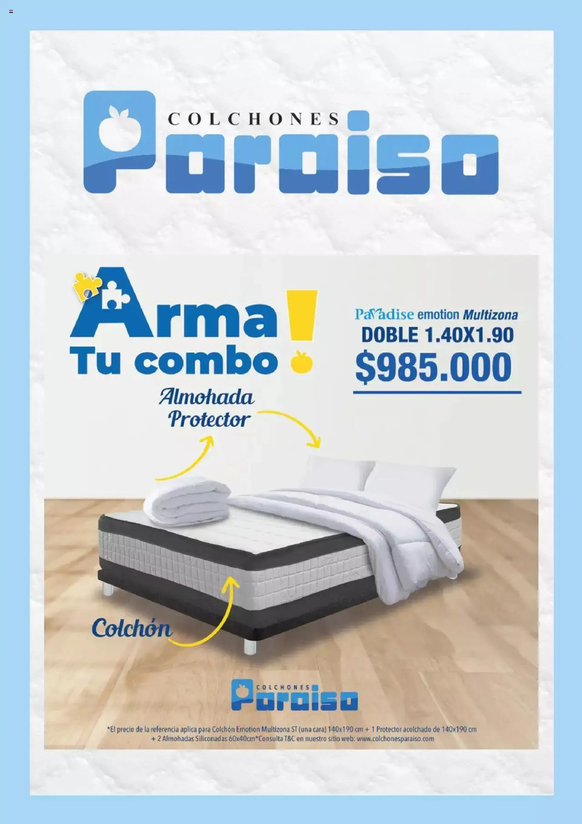 Catalogo de Colchones Paraiso - Promociones 2 de marzo al 31 de diciembre 2024 - Pag 3