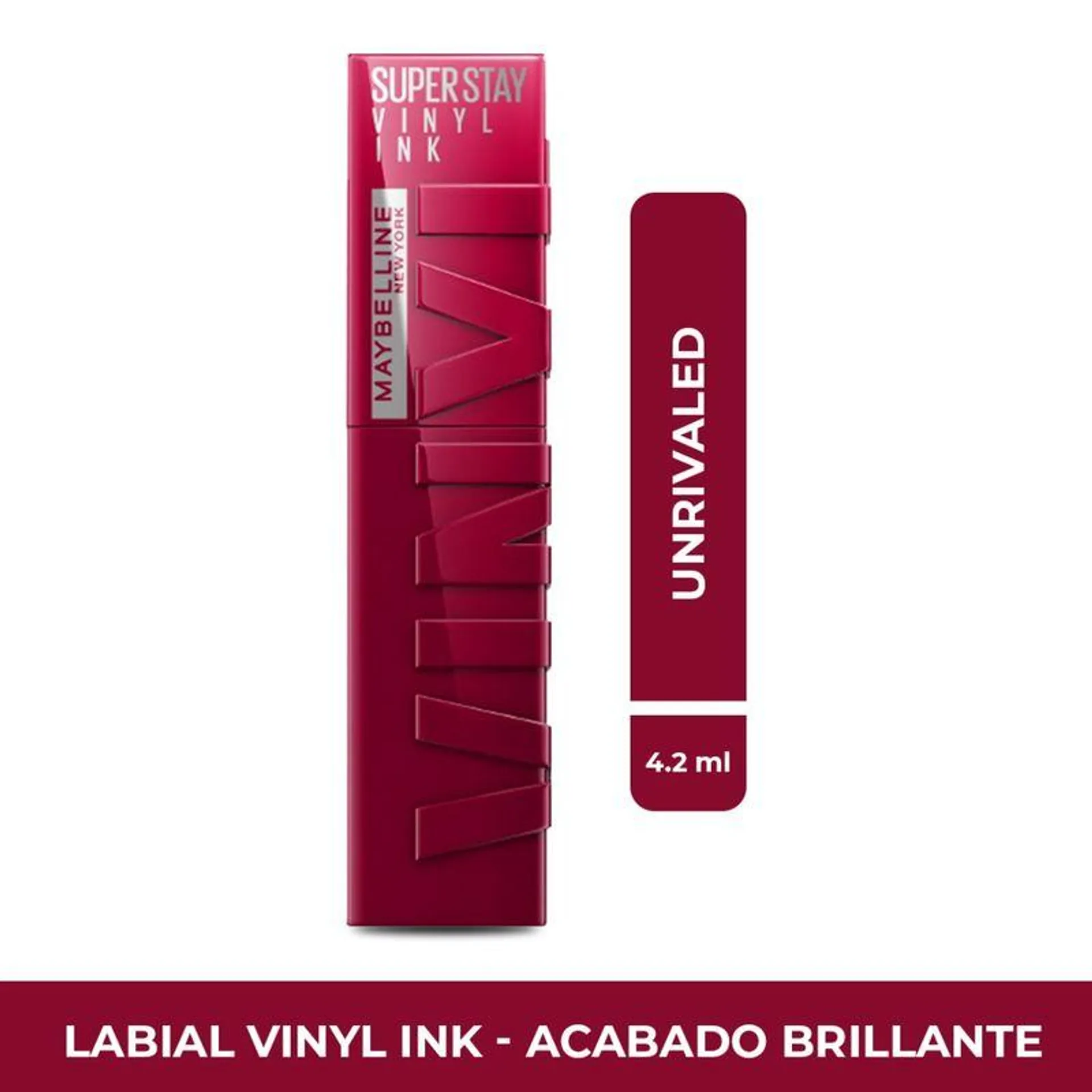 Labial Maybelline Super Stay Vinyl Ink X 4.2ml Labial Vinyl Ink Maybelline Superstay Unrivaled X 4.2ml