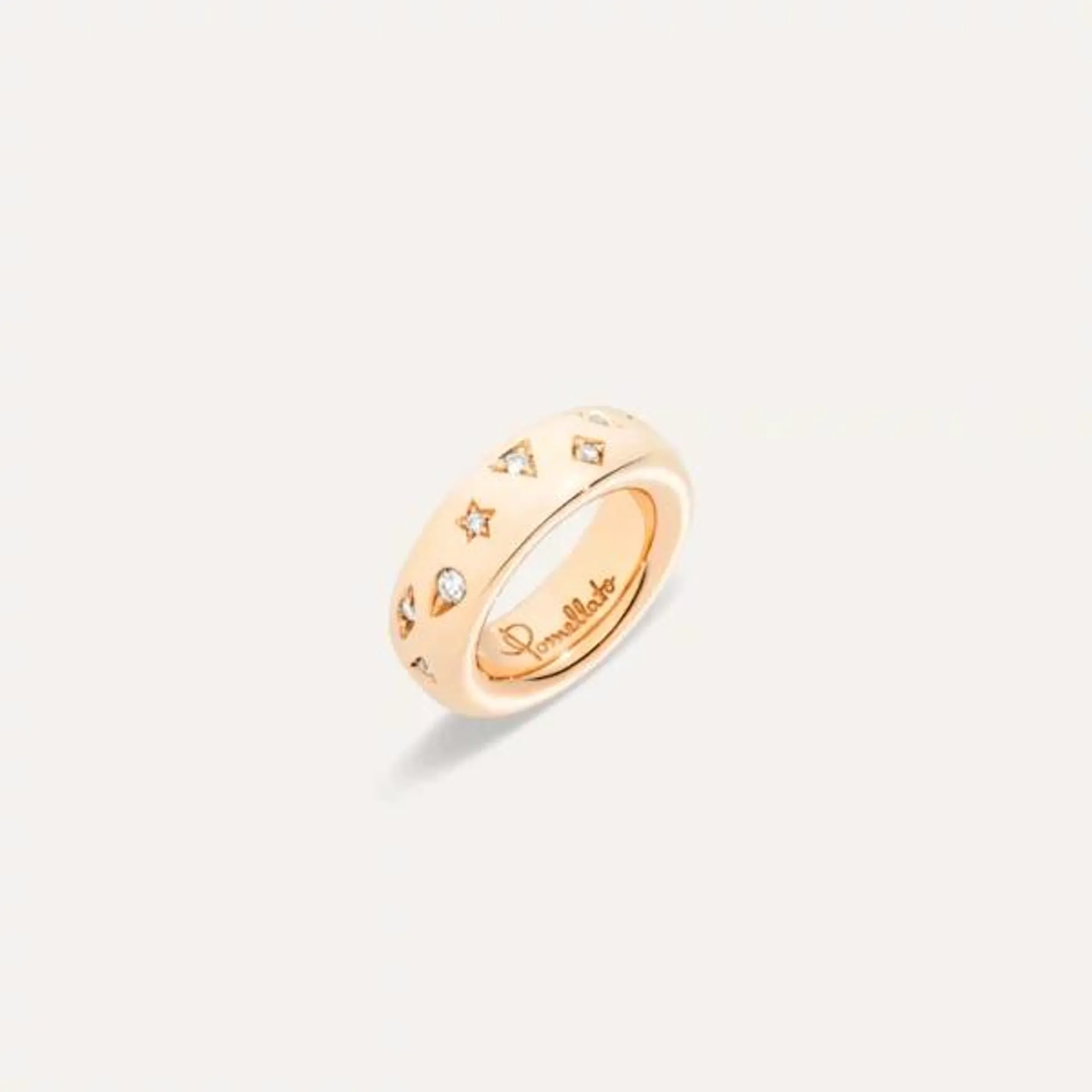 Anillo Pomellato Iconica Oro Rosa 18k, diamantes