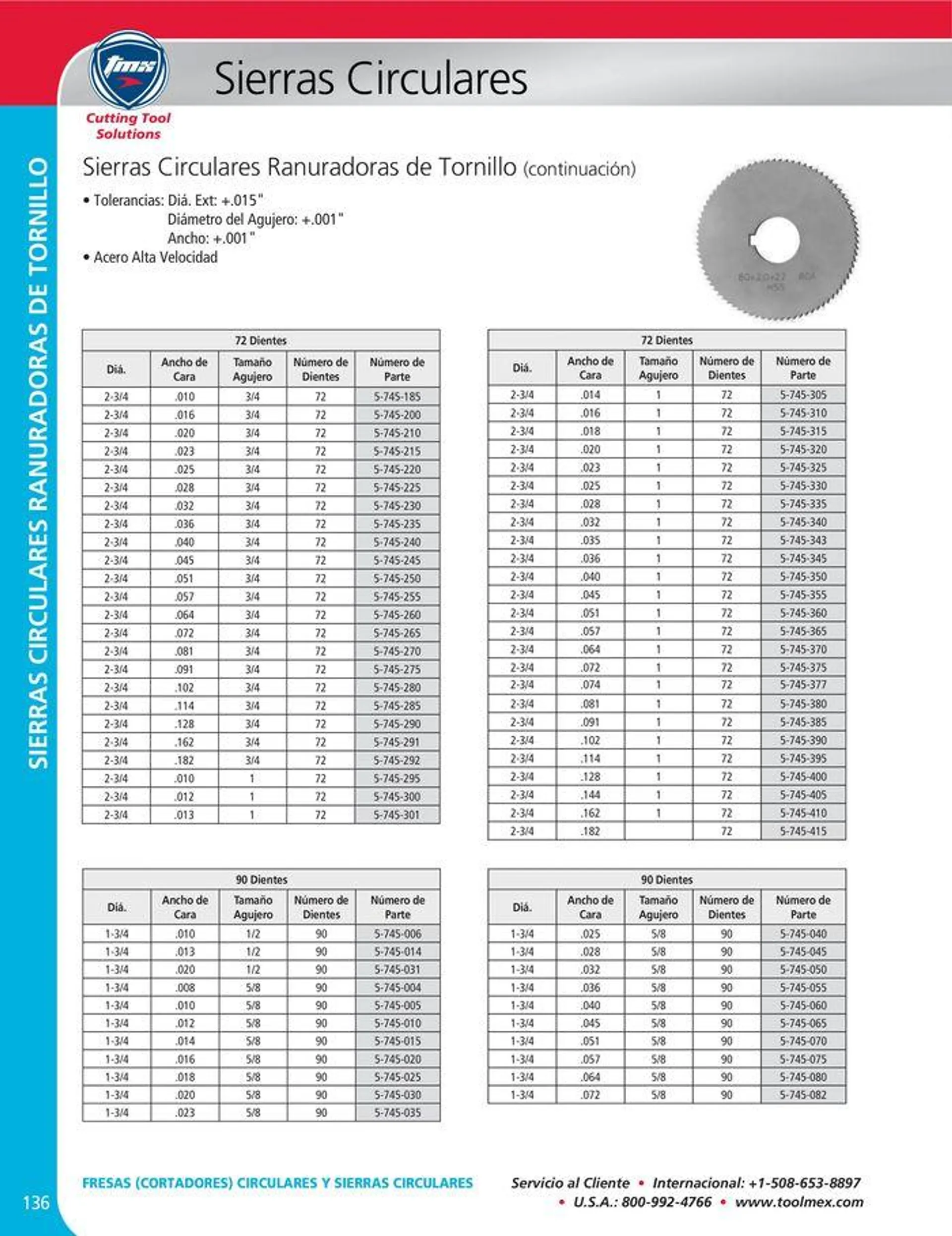 Catalogo de Cutting tool solution 15 de enero al 31 de diciembre 2024 - Pag 136