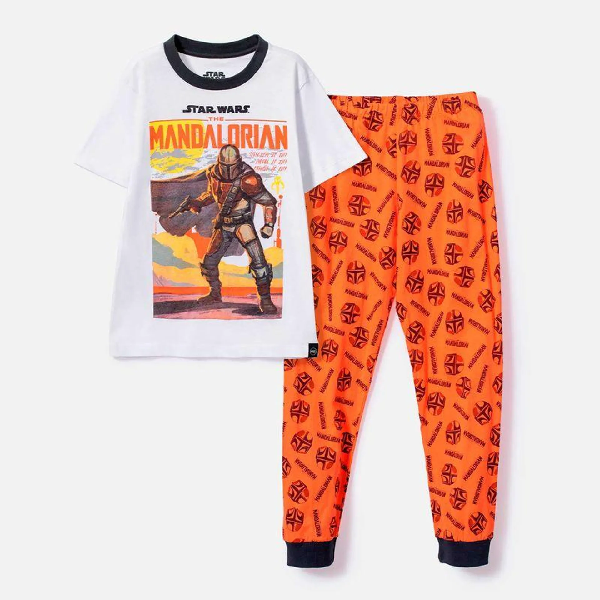 Pijama de Star Wars con pantalón largo naranja para niño