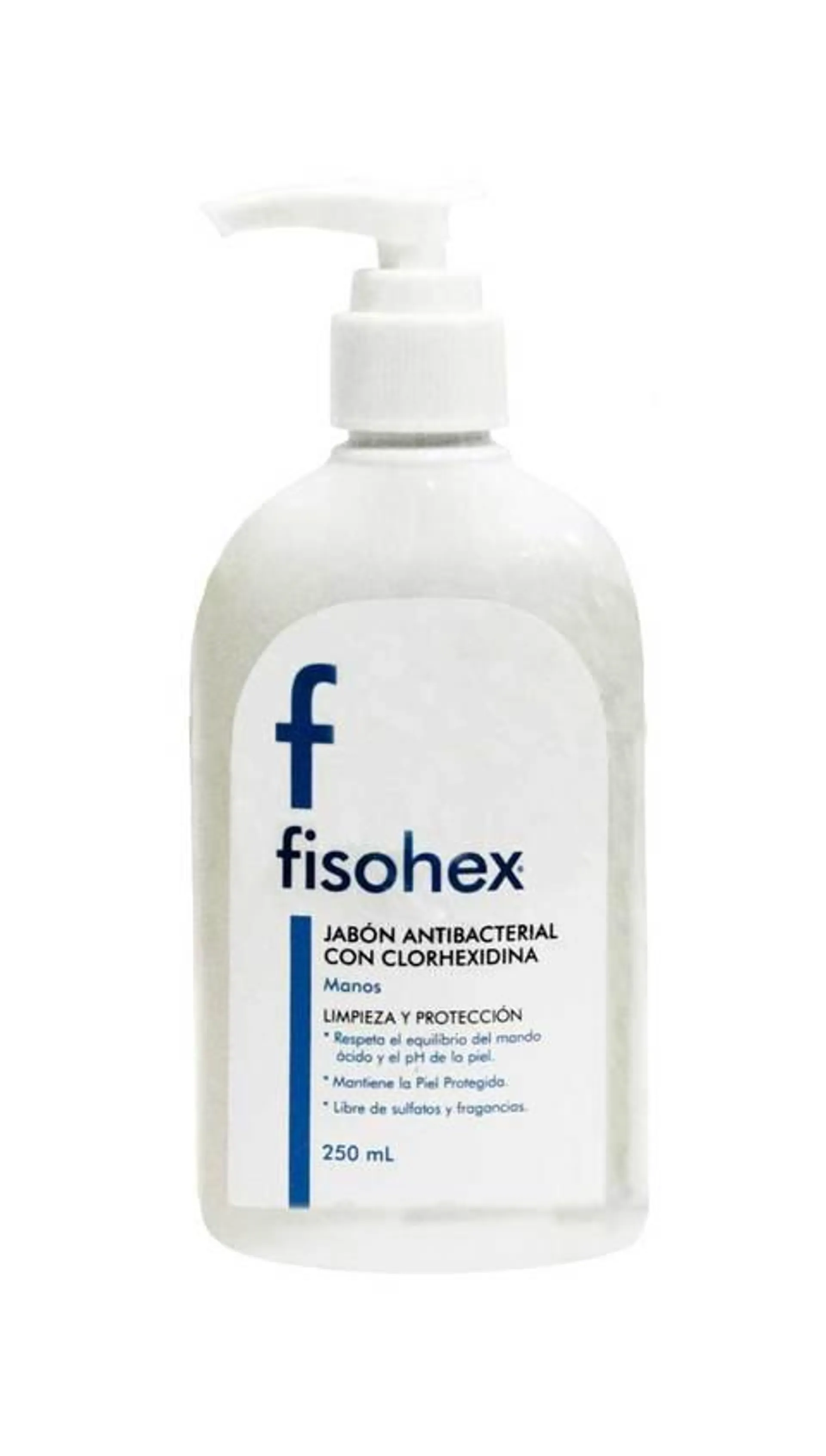 Fisohex Jabon Liquido Manos Antibacterial Frasco X 250 Ml