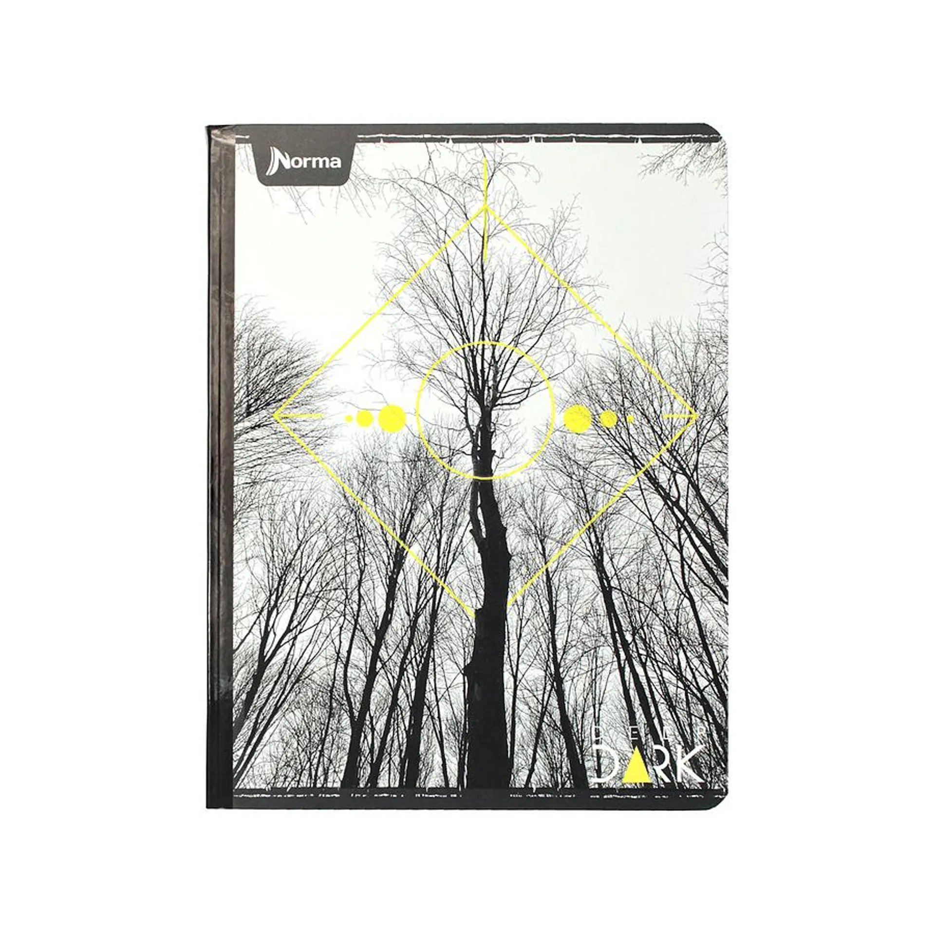 Cuaderno Cosido Deep Dark 100 Hojas Cuadros