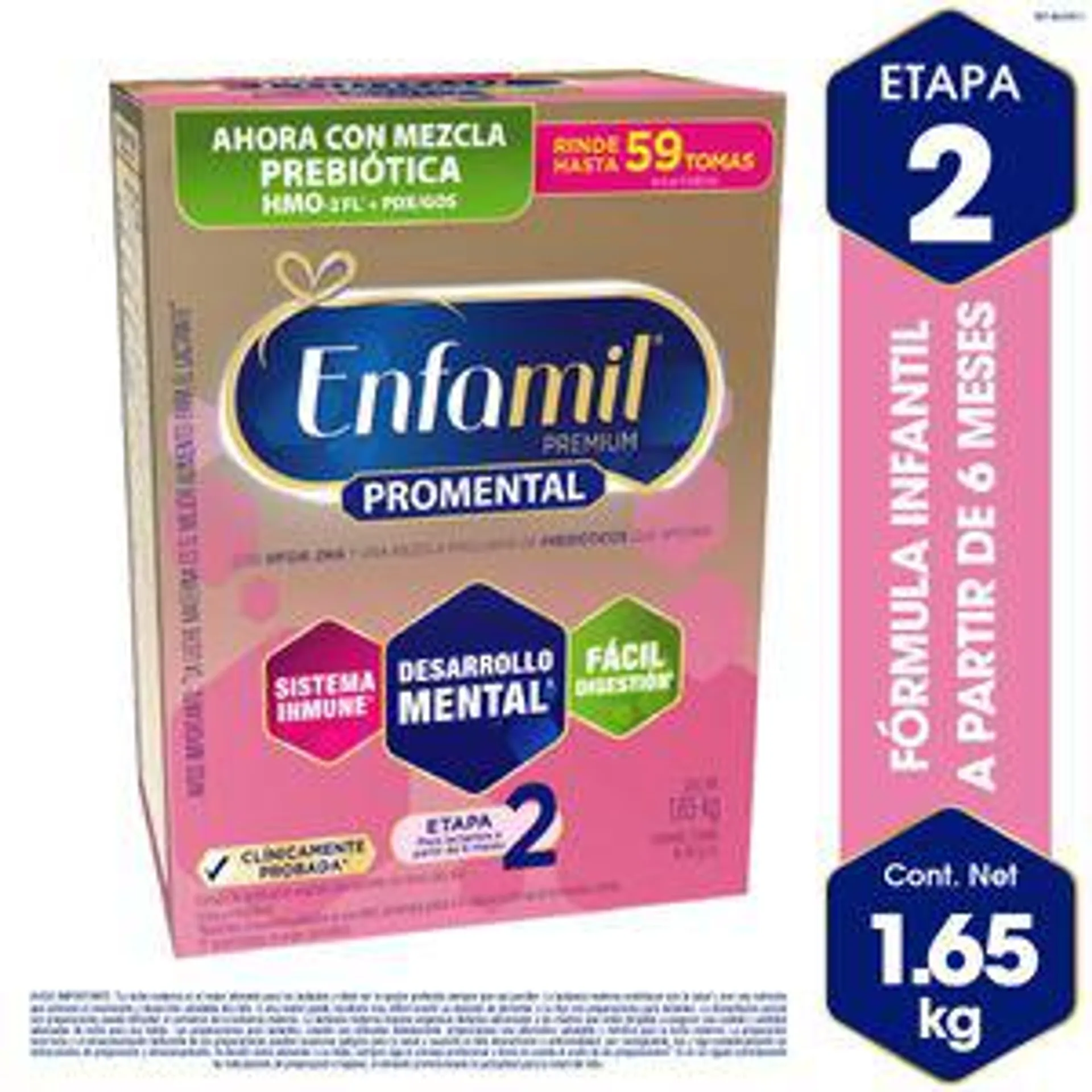 Formula Infantil Enfamil Premium Promental Etapa 2 Caja X 1650 G