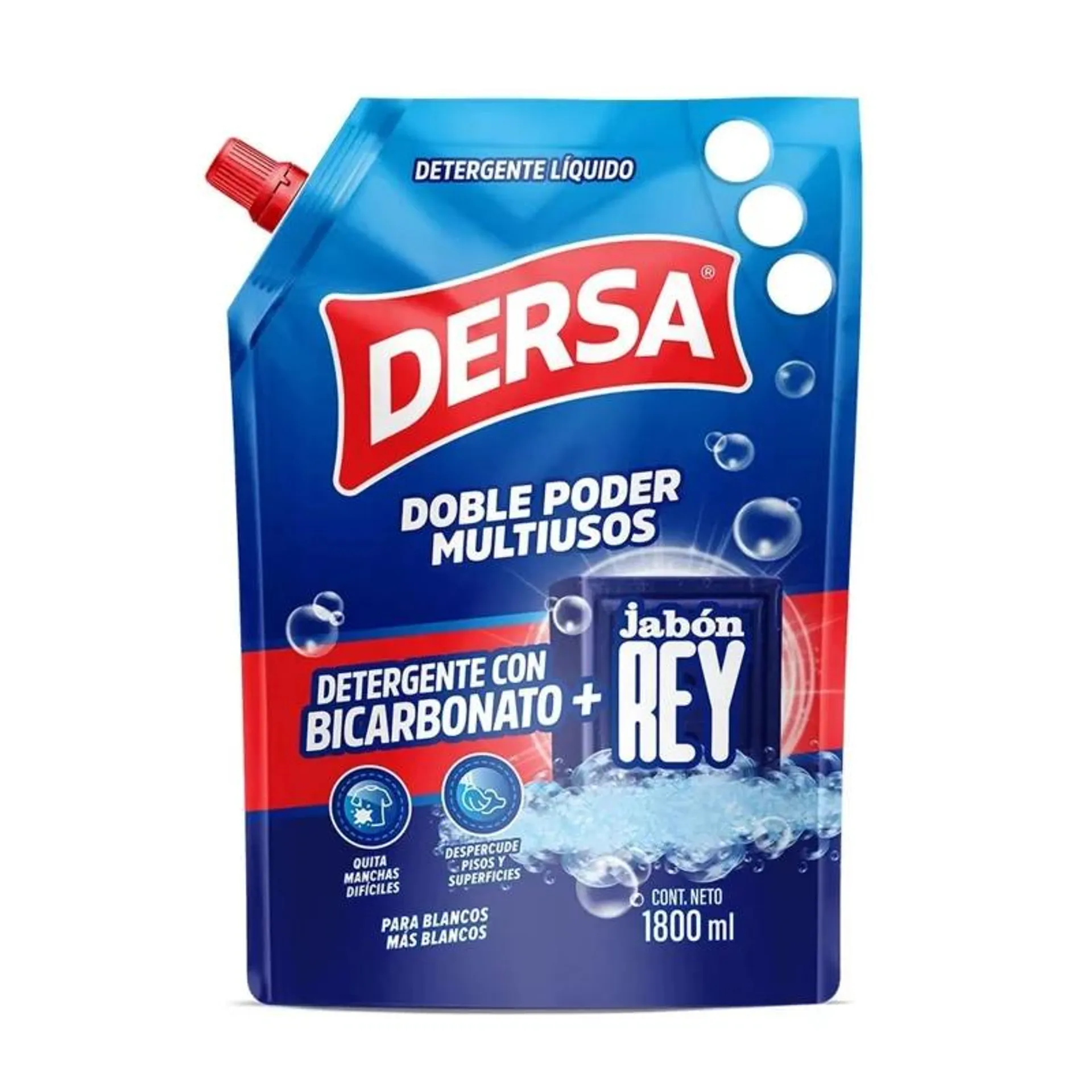 Detergente Dersa Bicarbonato + Jabon Rey x 1800 ml