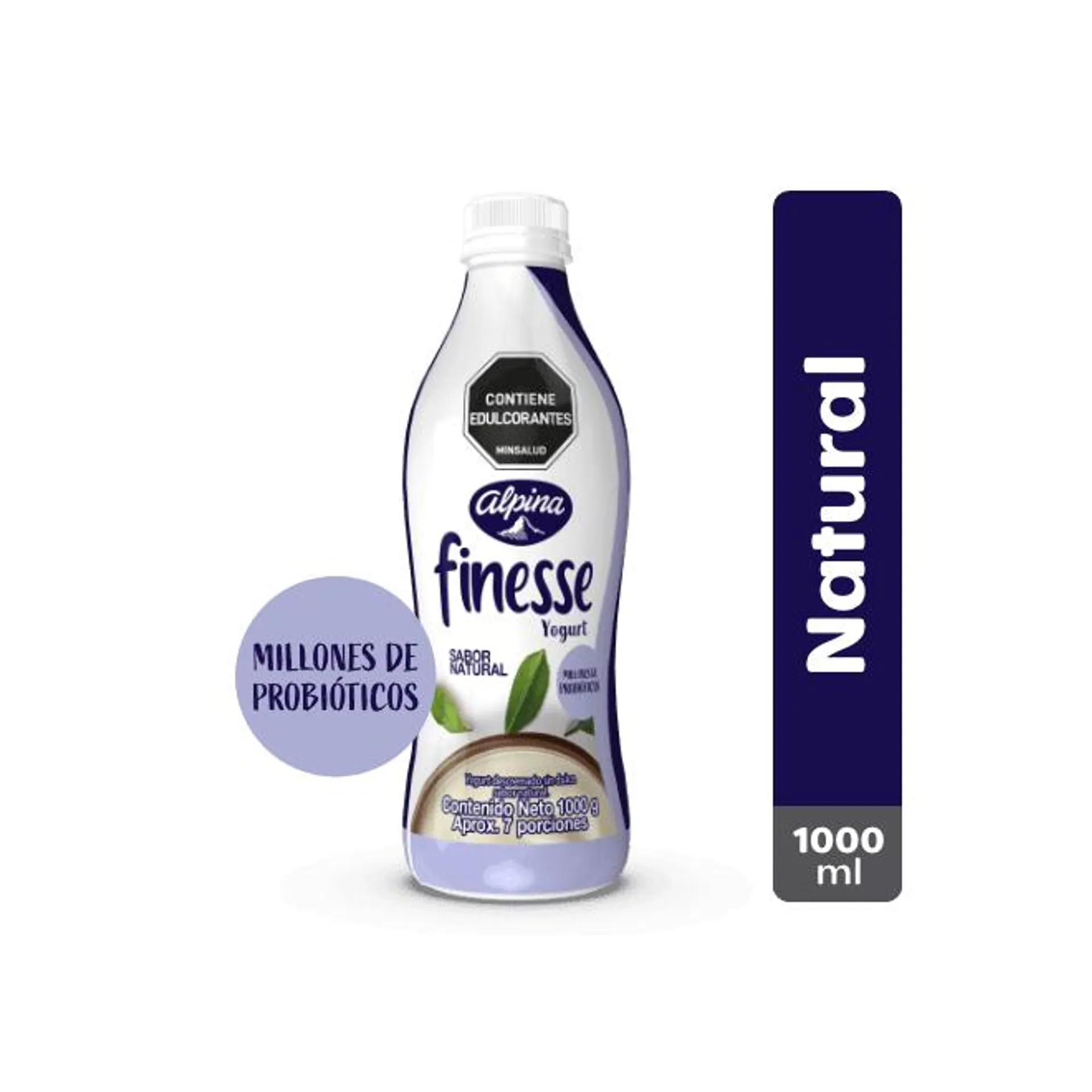 Yogurt Finesse Natural Botella 1000 ml