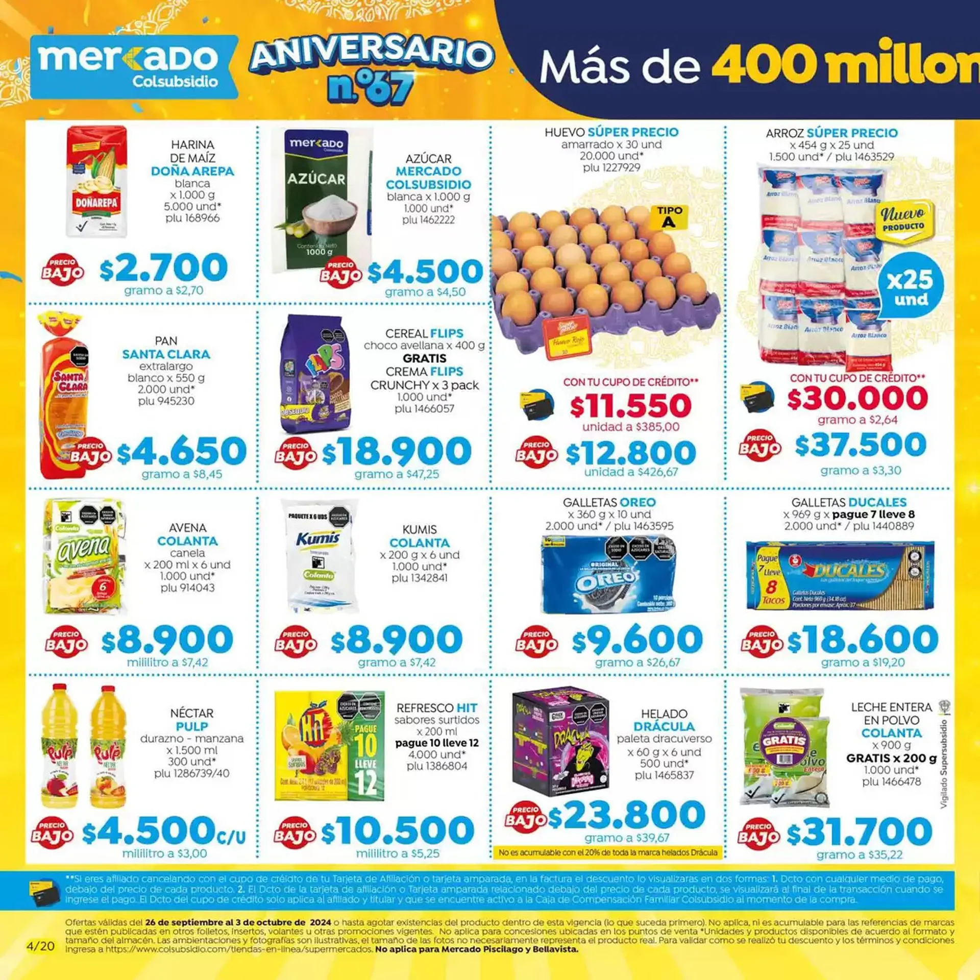 Catalogo de Catálogo Colsubsidio 26 de septiembre al 3 de octubre 2024 - Pag 4