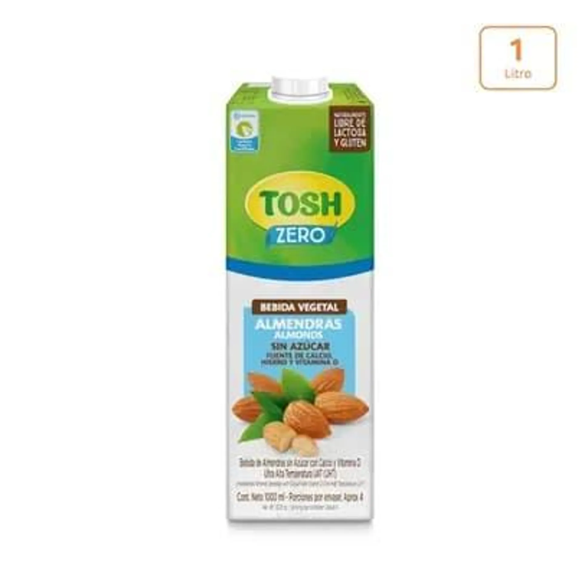 Bebida Tosh almendra sin azúcar x 1L