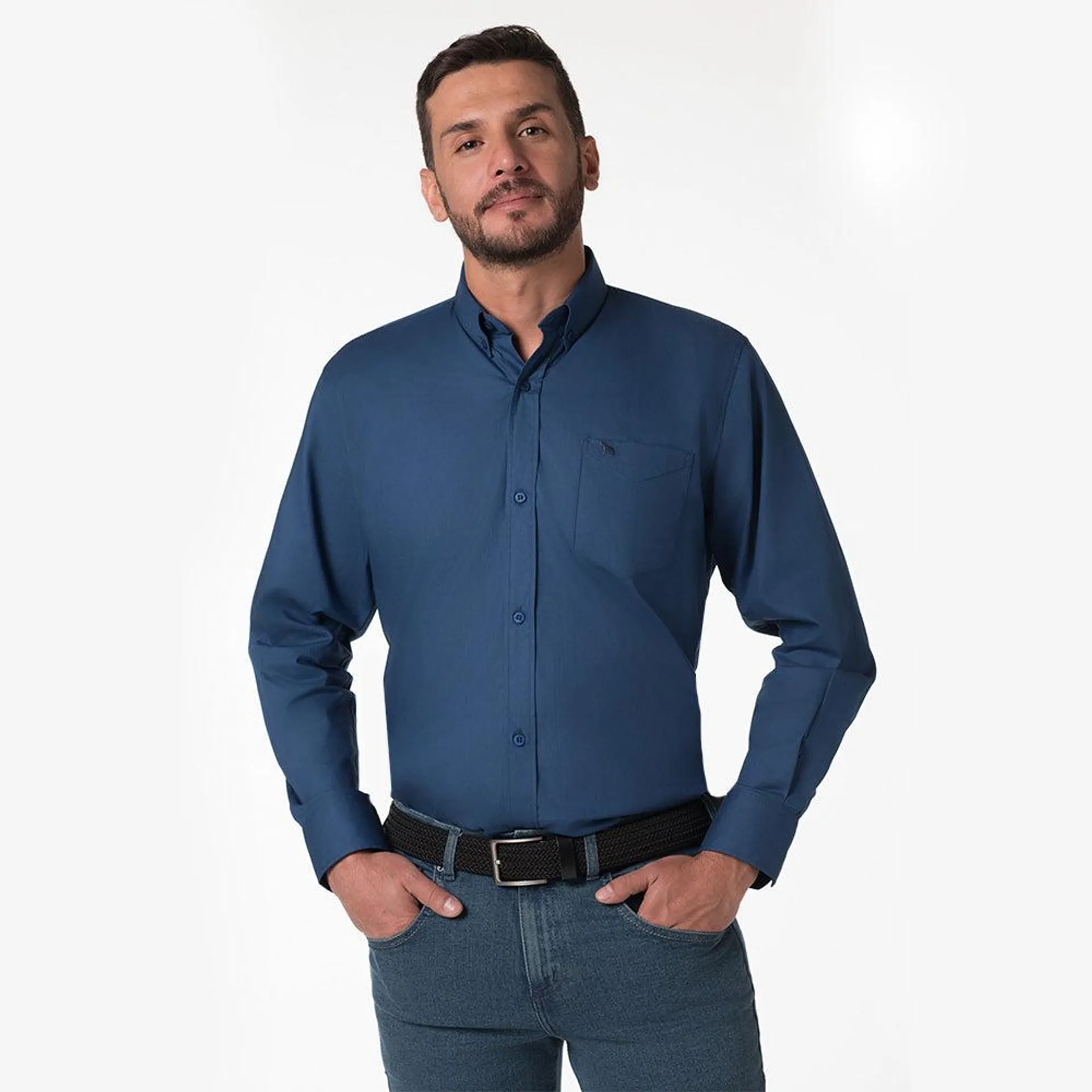 Camisa para Hombre Lec Lee - Azul Índigo