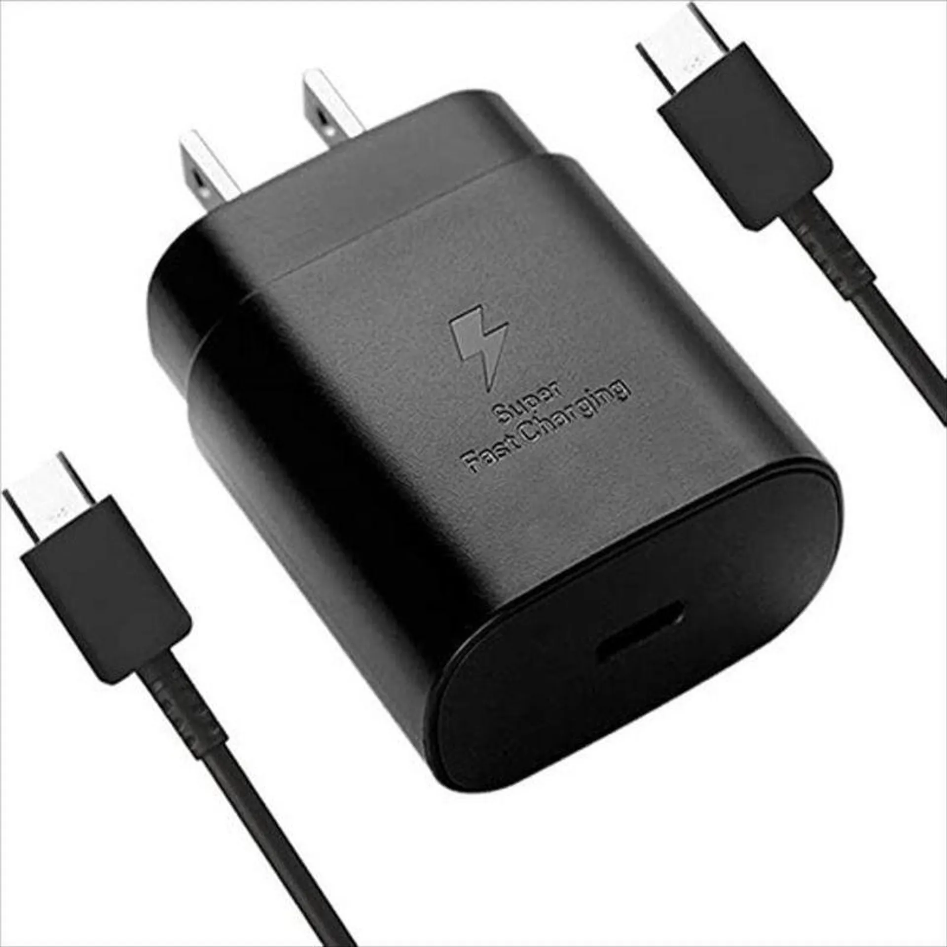 Cargador Samsung S20 A52 / A71 / S10 / Note10 Note 9 / A52 Puerto Carga Usb C Negro