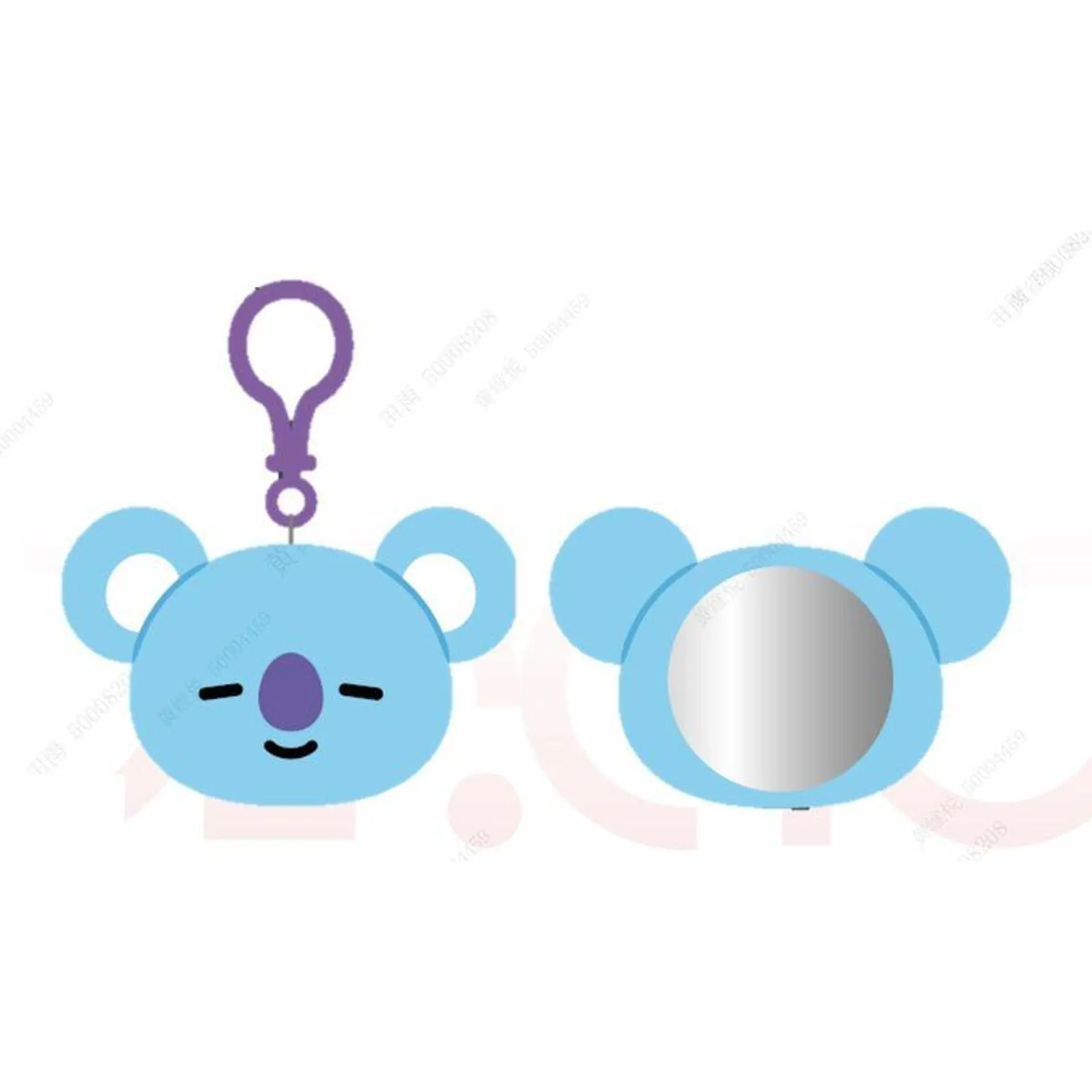 Espejo Compacto Esponjoso BT21 Koya